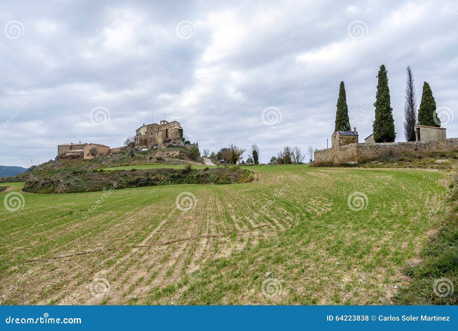 ceuro castle in castellar de la ribera solsones spain.