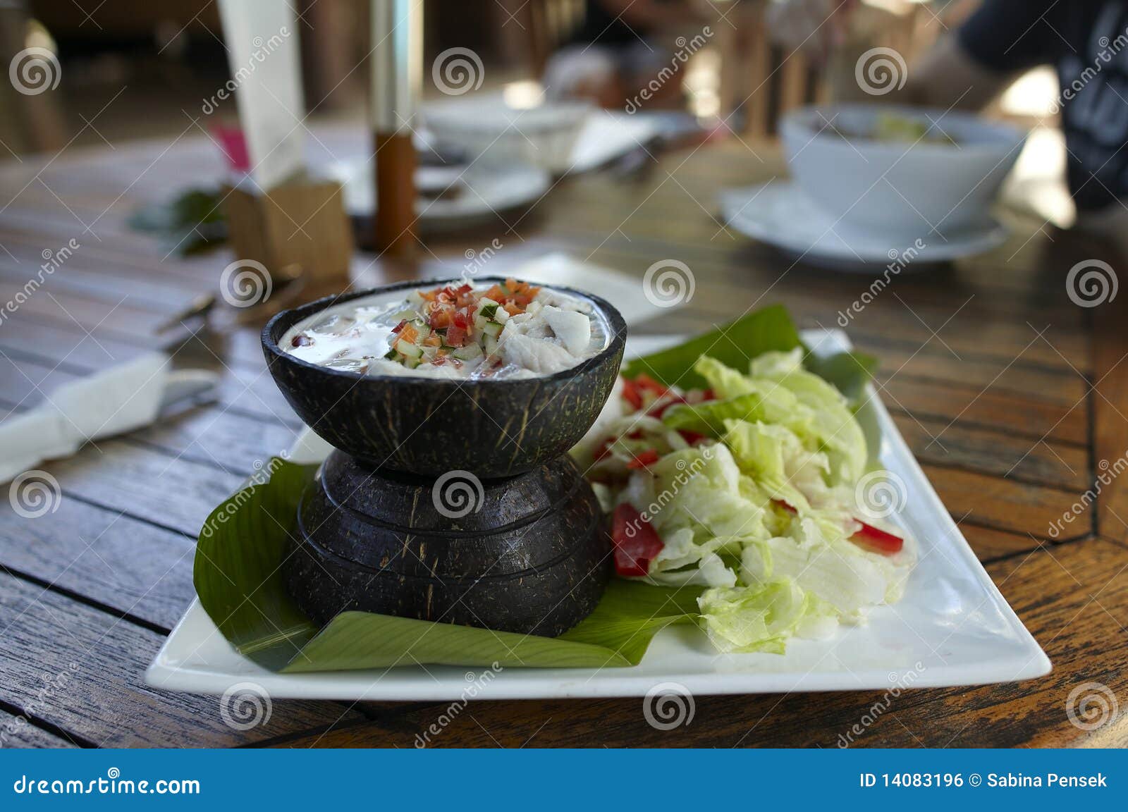 Ceviche with Raw Fish in Coconut Milk Stock Photo Image of creamy