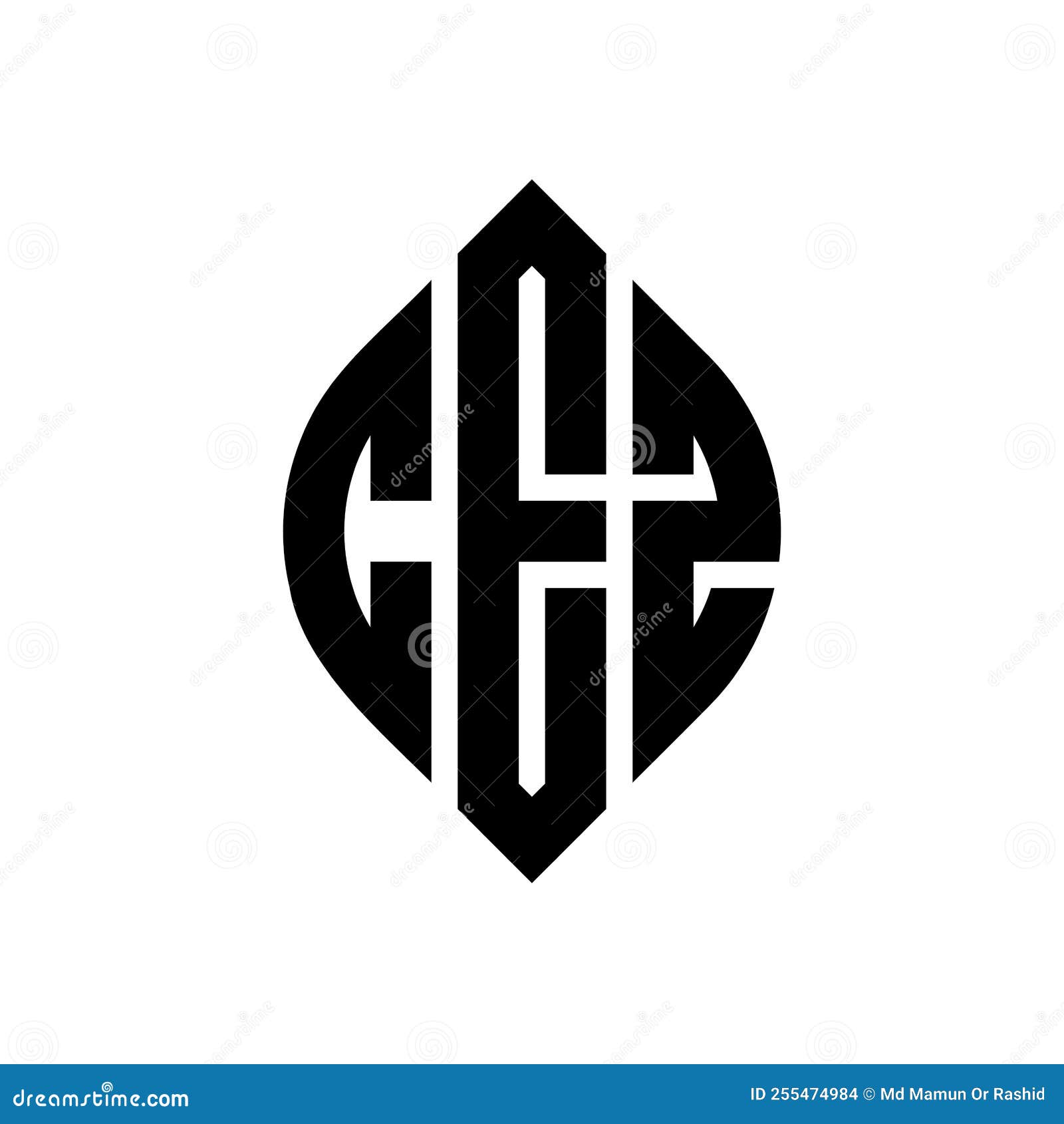 cez circle letter logo  with circle and ellipse . cez ellipse letters with typographic style. the three initials form a