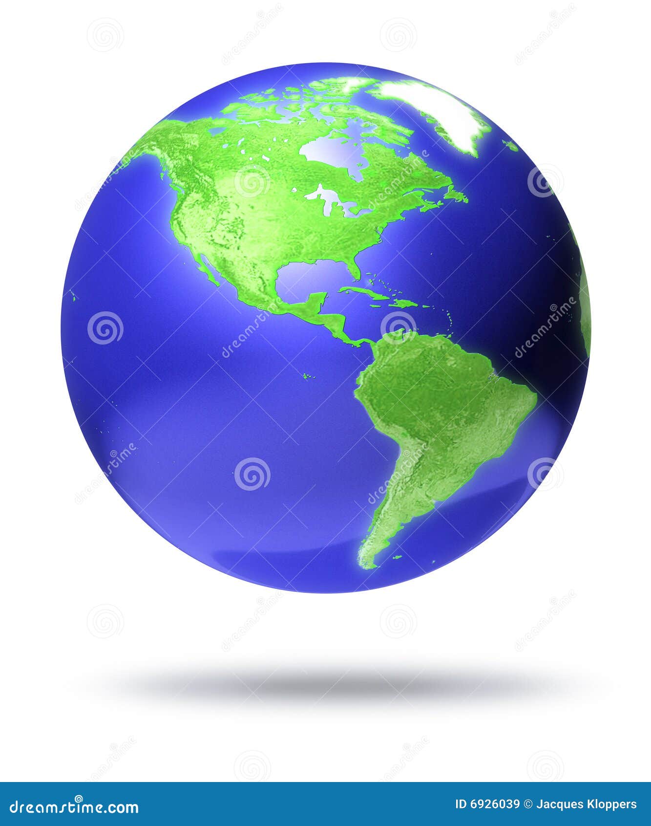 cgi earth globe with america focus