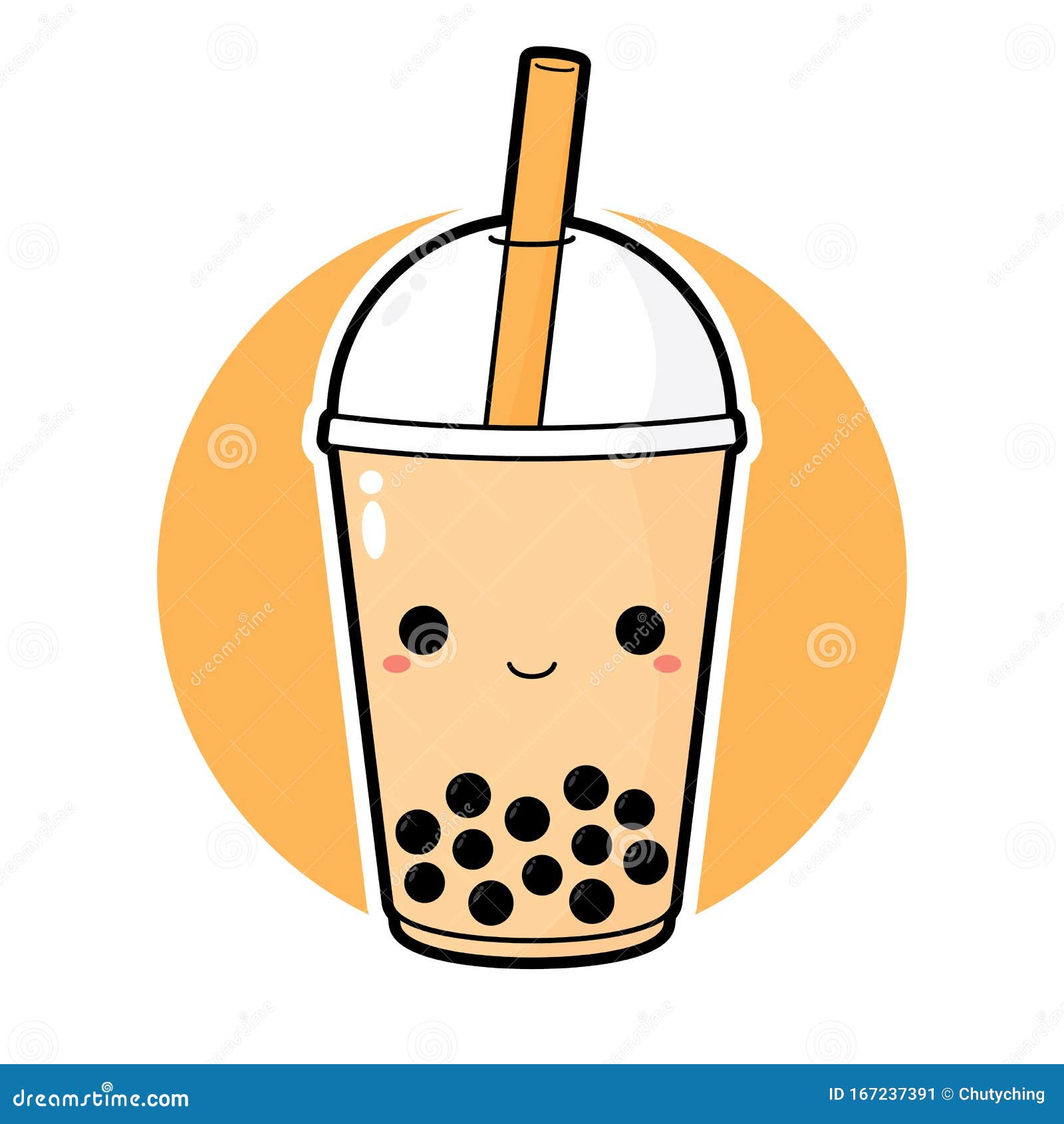 Fofo Kawaii Bubble Tea Bebe Personagens De Desenho Animado