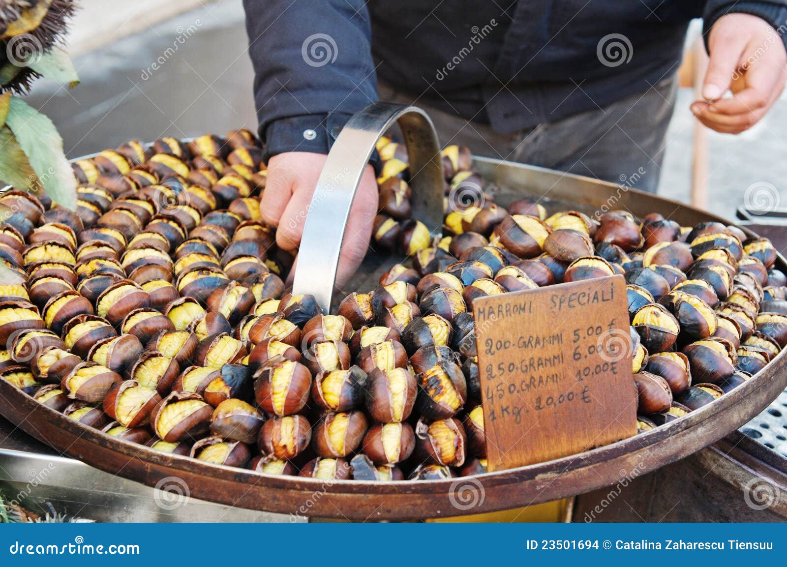 Chataigne Douce Grillee Photo Stock Image Du Festins