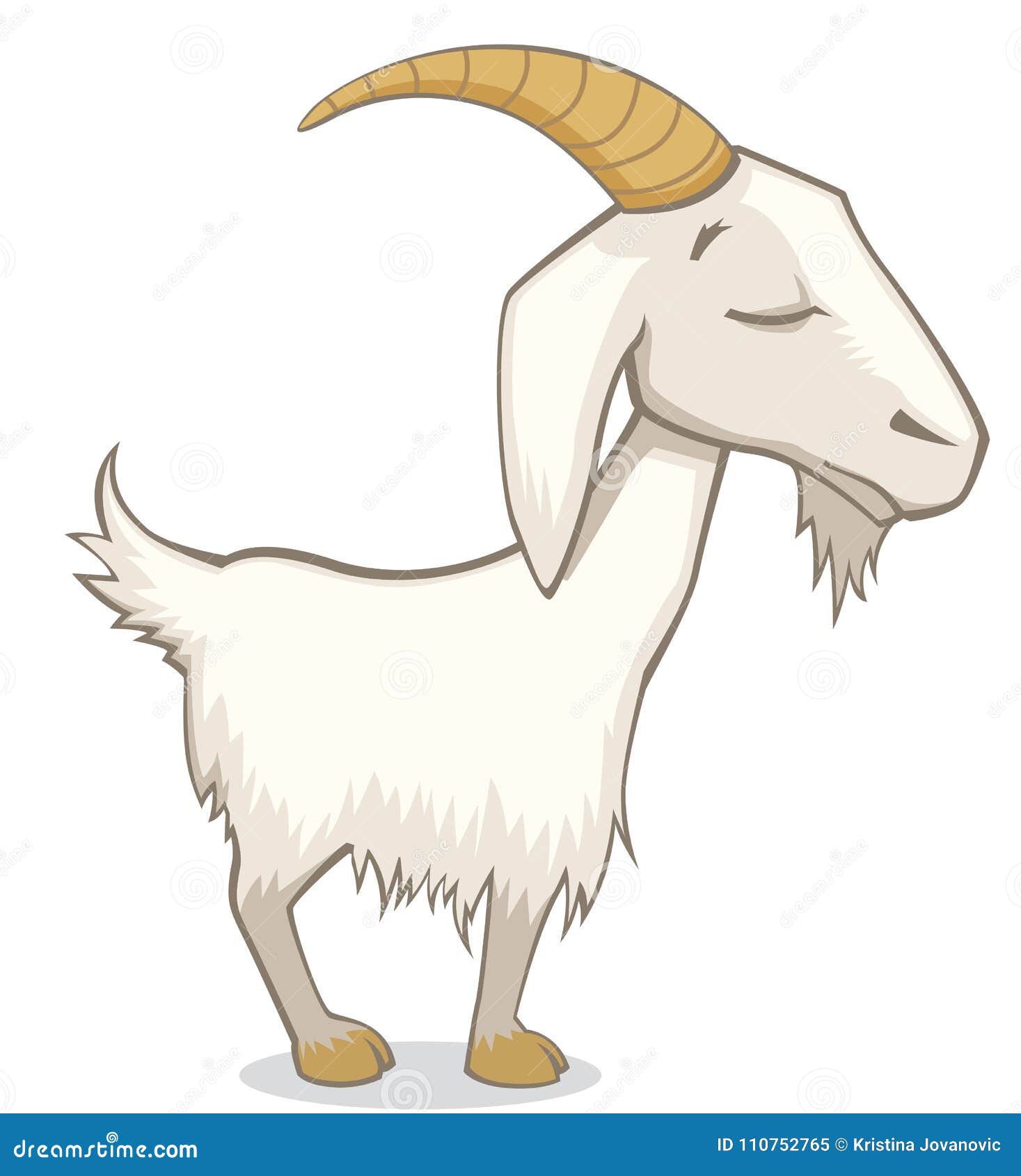 Téléchargement gratuit Images Chevre Drole Mignonne Avec L Illustration De Vecteur De Style De actualisé par