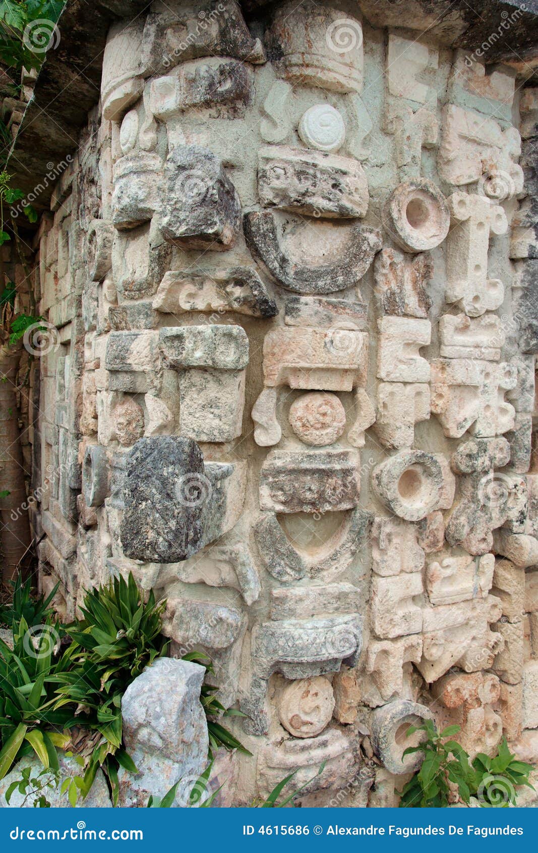chac mayan rain god in uxmal yucatan mexico