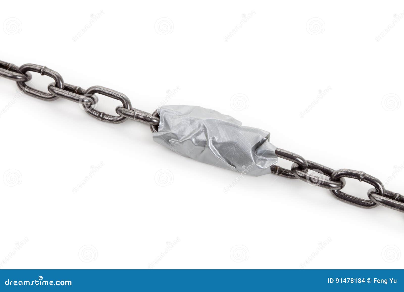 Chain and Duct Tape stock photo. Image of connect, ligament 91478184
