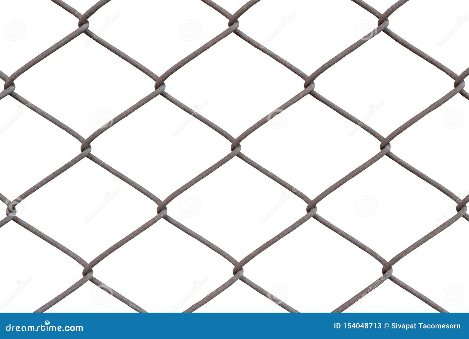 Chain Fence on White Background Stock Image Image of metallic