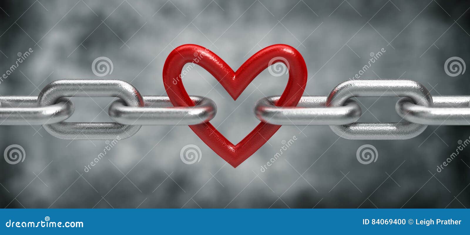 Chain with heart stock photo. Image of lovely, chainlink 84069400