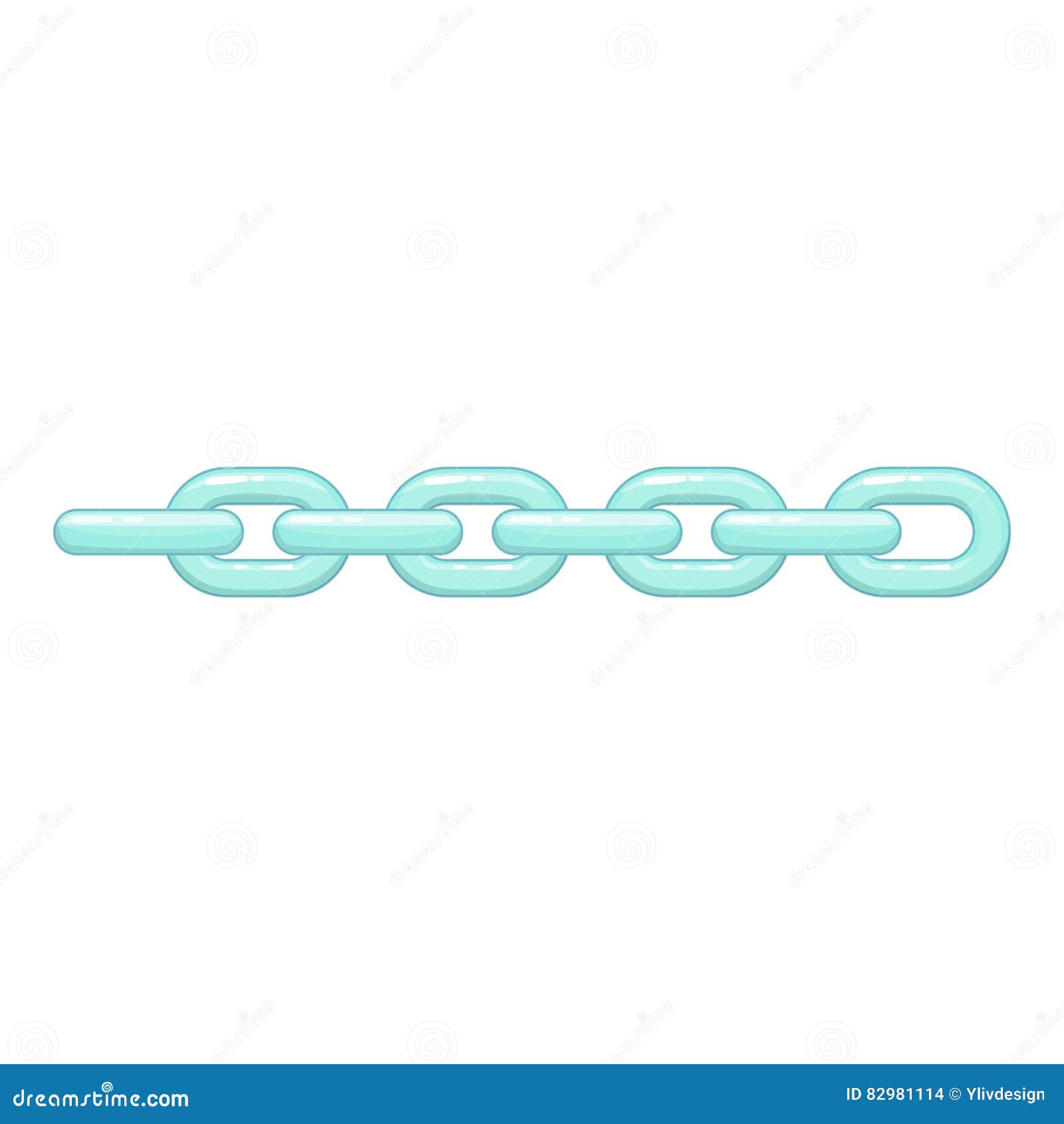 Chain icon, cartoon style stock vector. Illustration of abstract 82981114