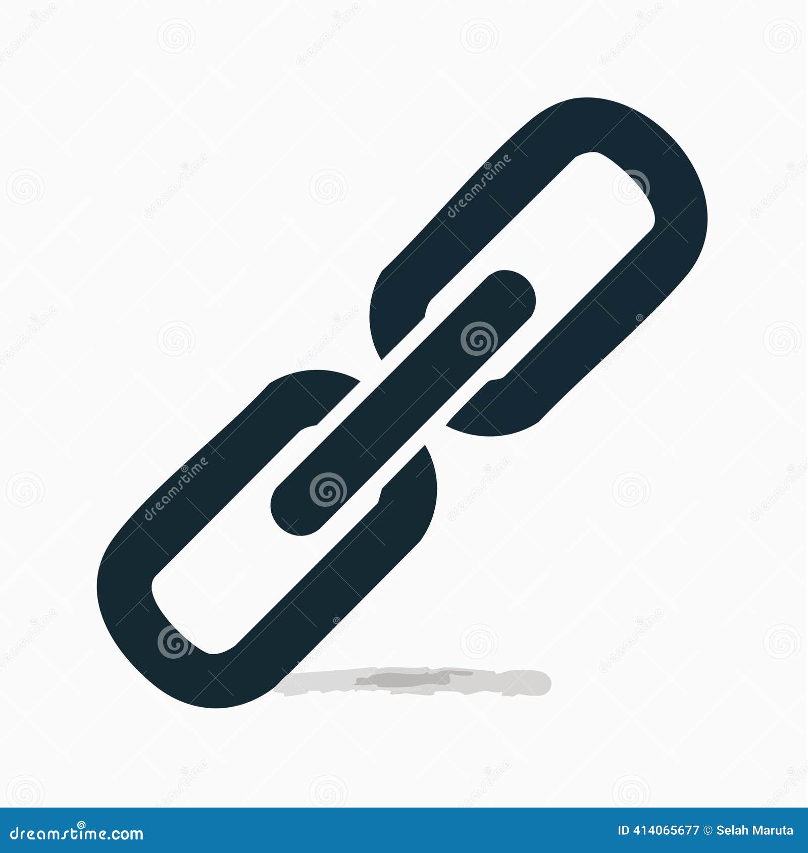 Chain Link Connection Vector Icon Symbol Stock Image - Illustration of  vector, network: 414065677