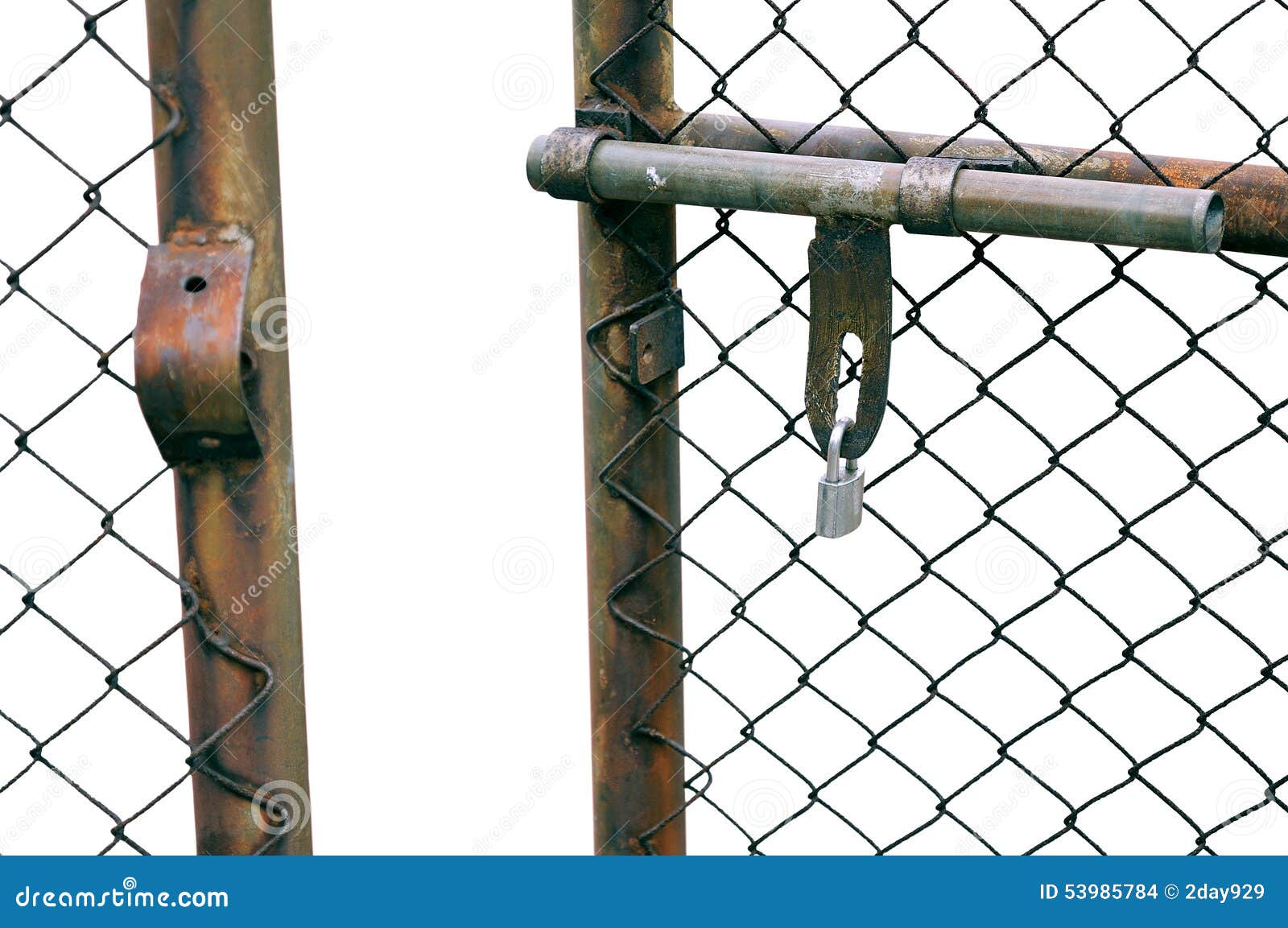 chain-link fence gate