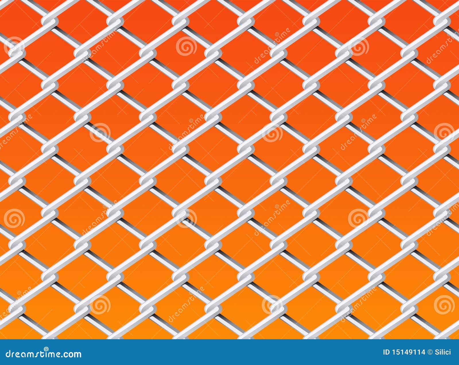 Chain Link Fence Set 2 stock vector. Illustration of detain 15149114