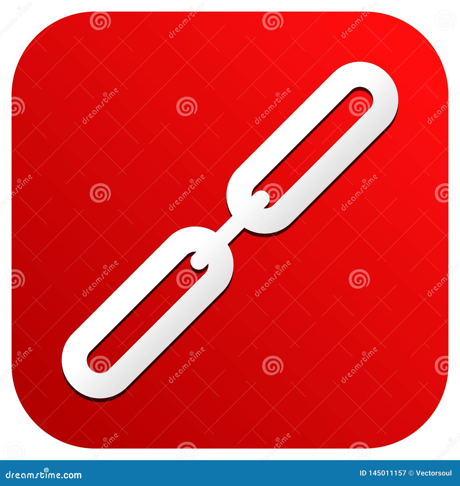 Chain, chainlink icon stock vector. Illustration of vector 145011157