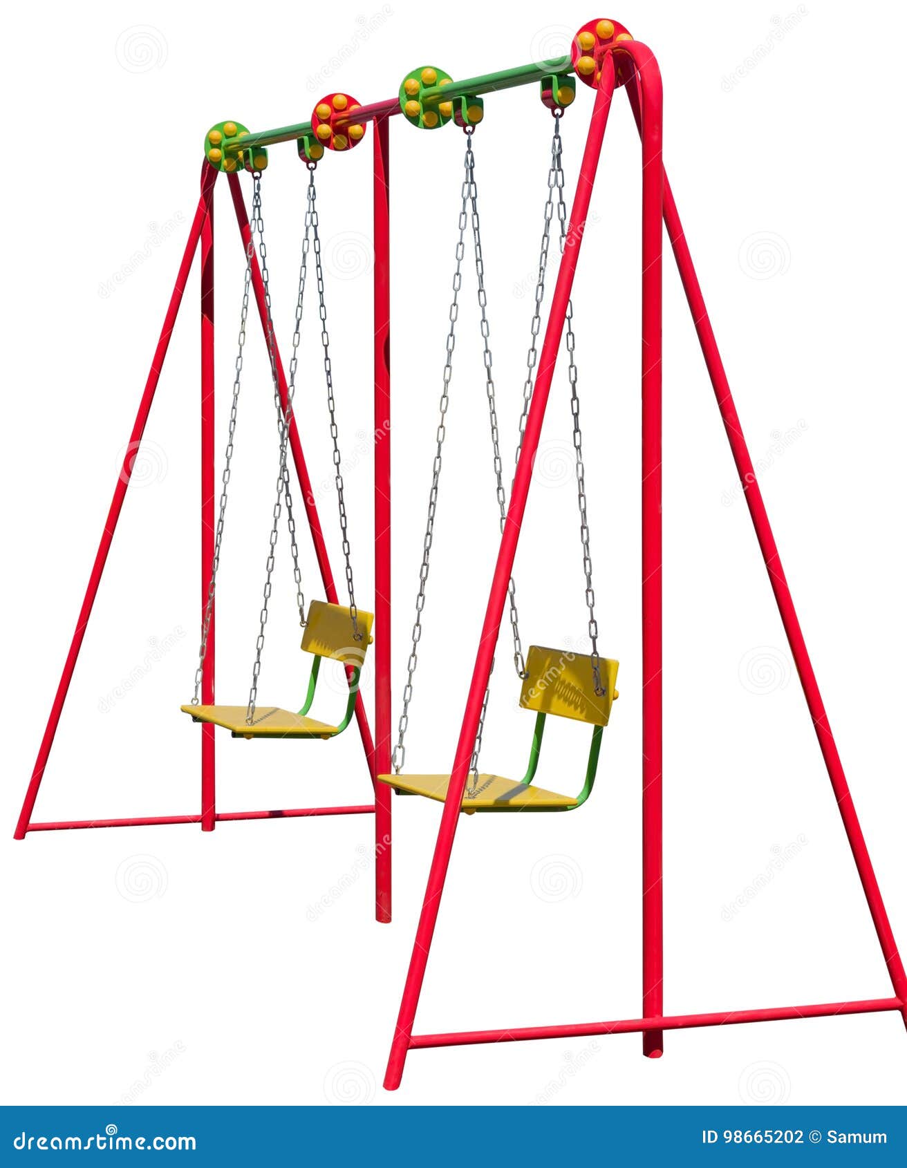 Chain swings hanging stock photo. Image of background 98665202