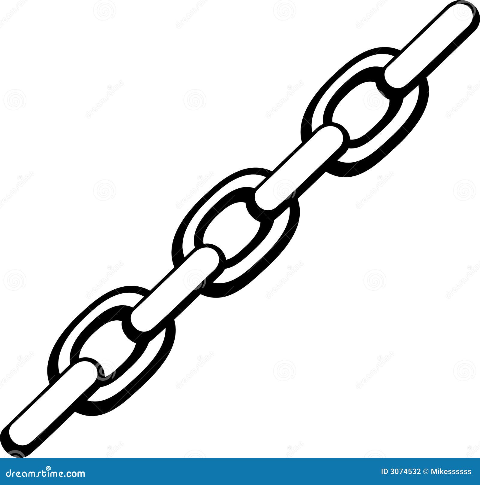 Chain vector illustration stock vector. Image of vector - 3074532