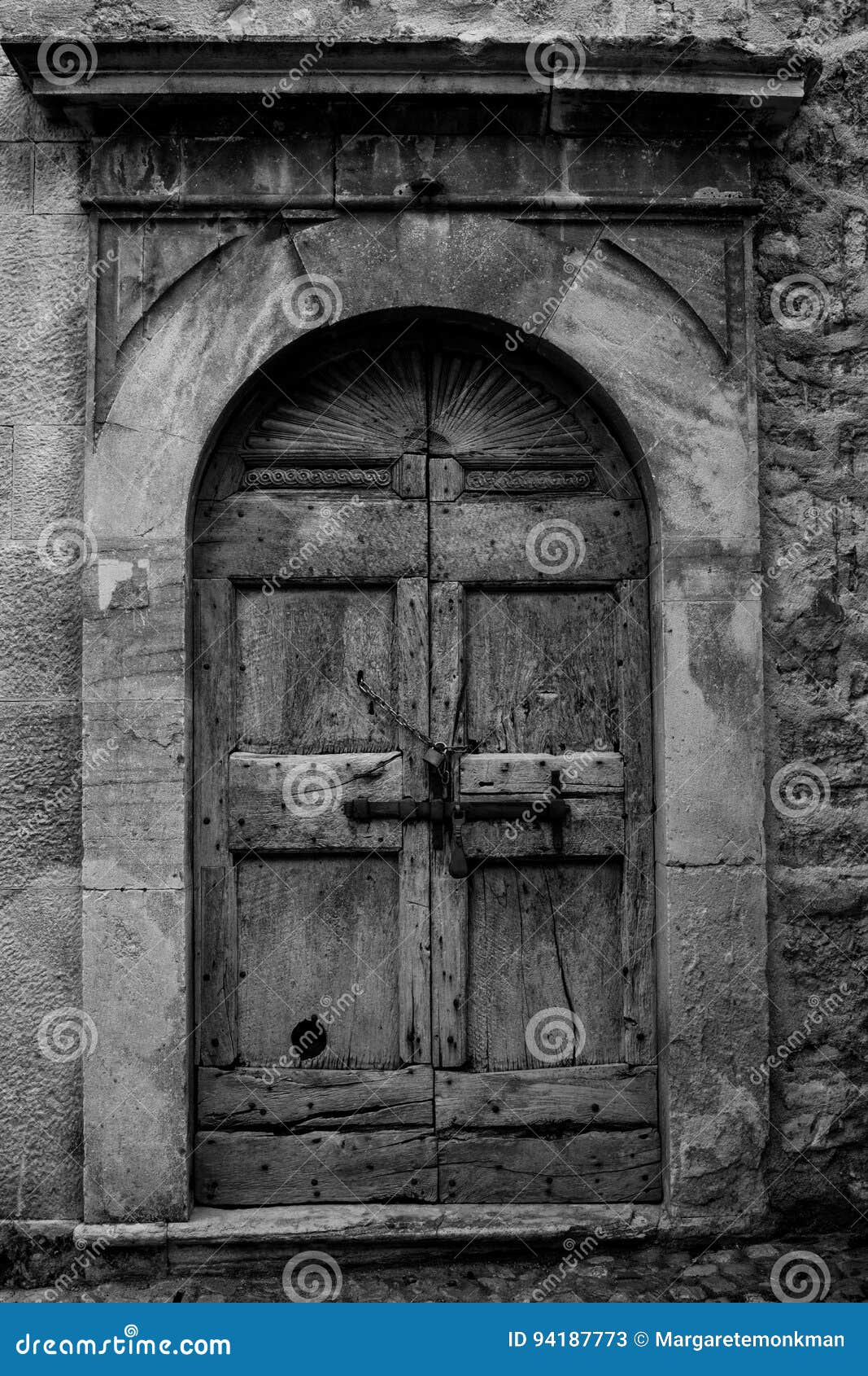 Chained Door stock image. Image of chained, italian, white - 94187773