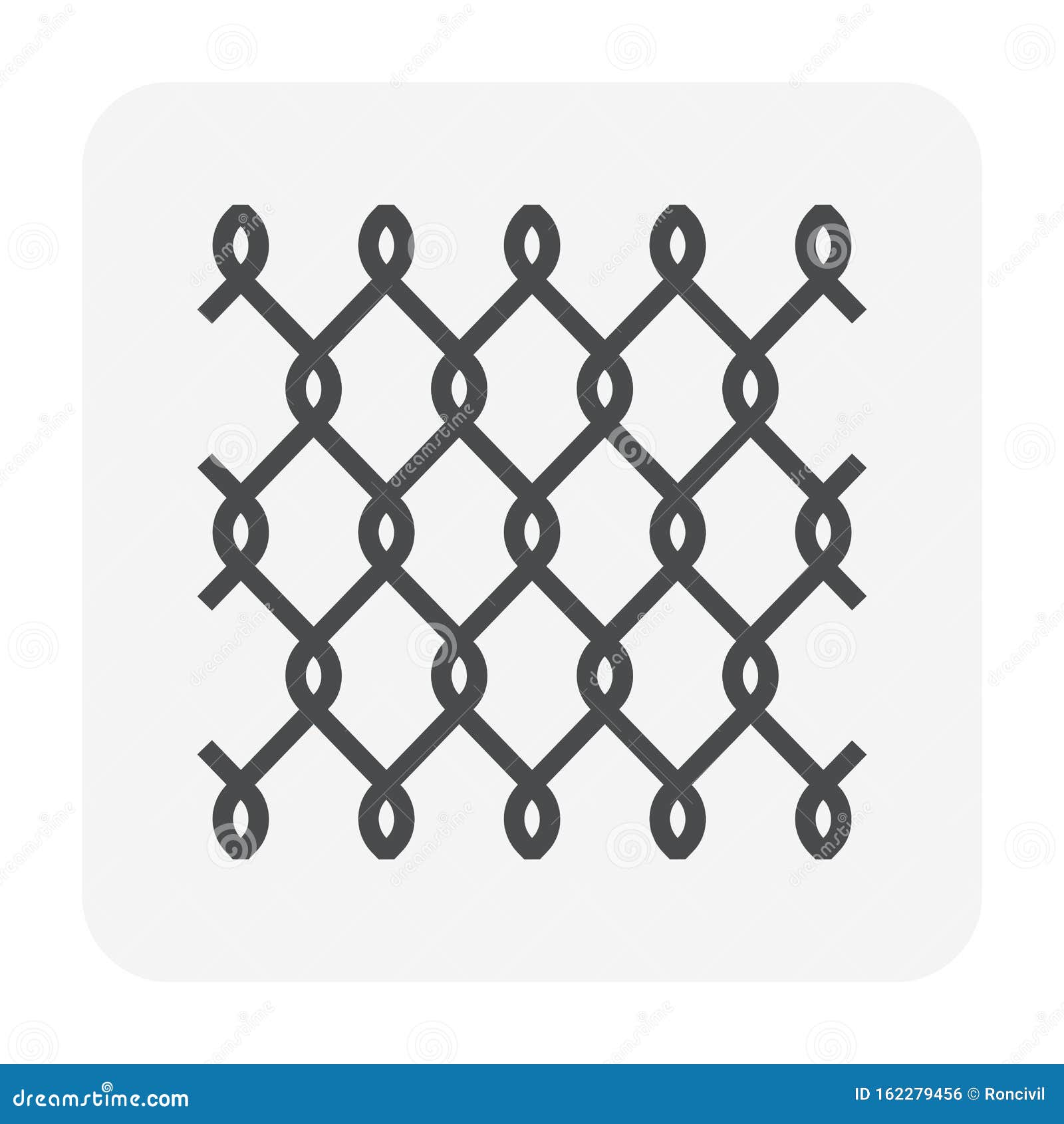 Chainlink icon black stock vector. Illustration of production - 162279456