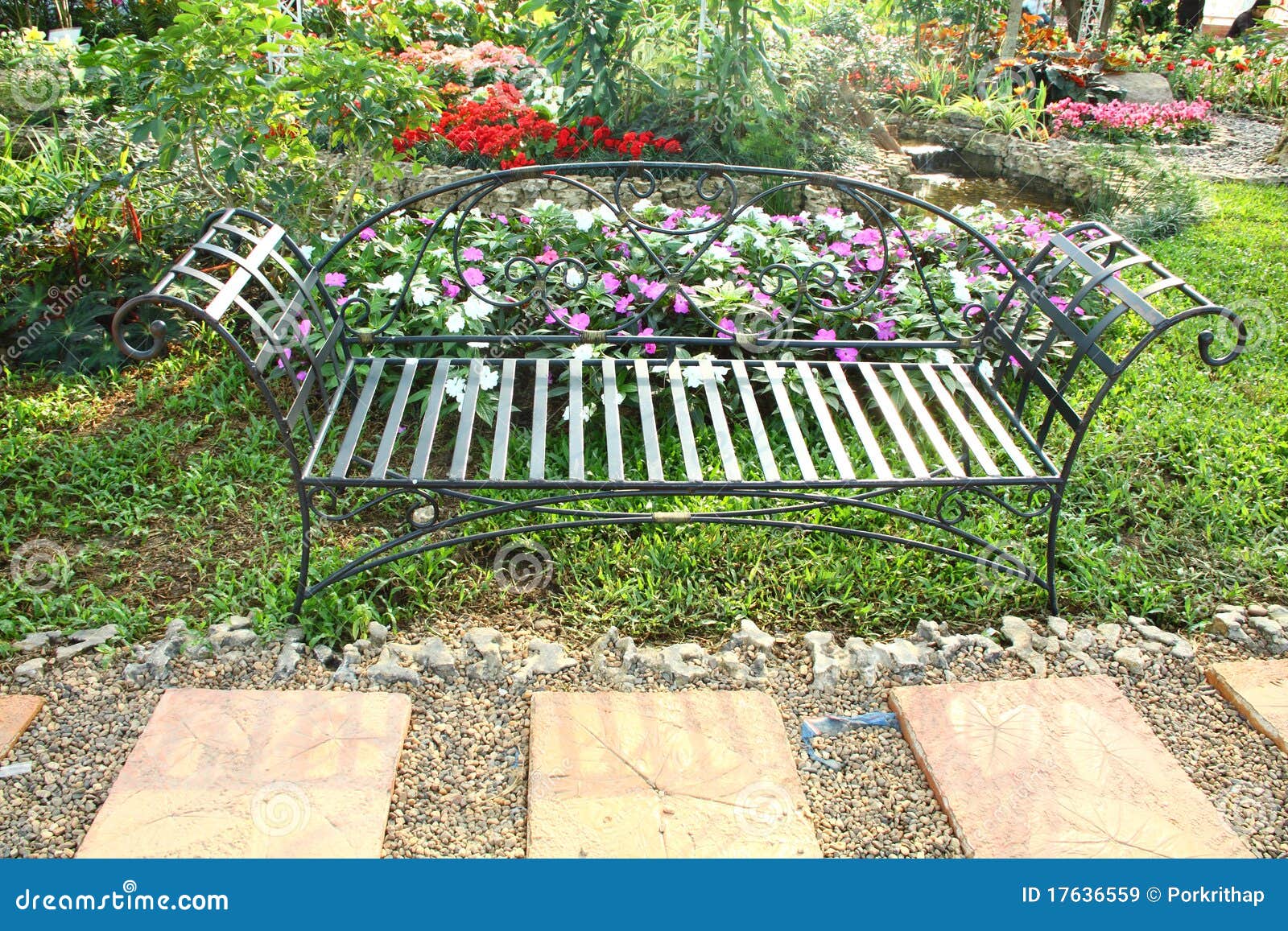 Chair in the garden stock image. Image of happy, furniture - 17636559