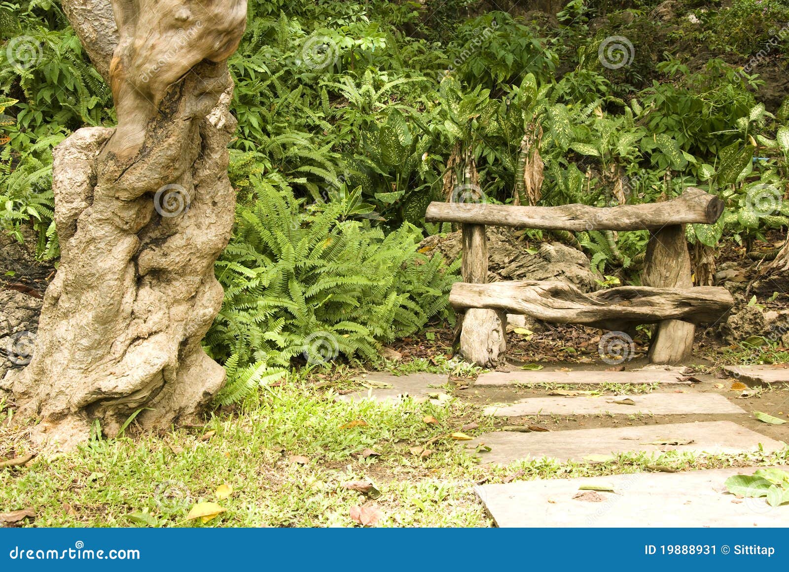 Chair in the garden stock image. Image of home, landscaping - 19888931