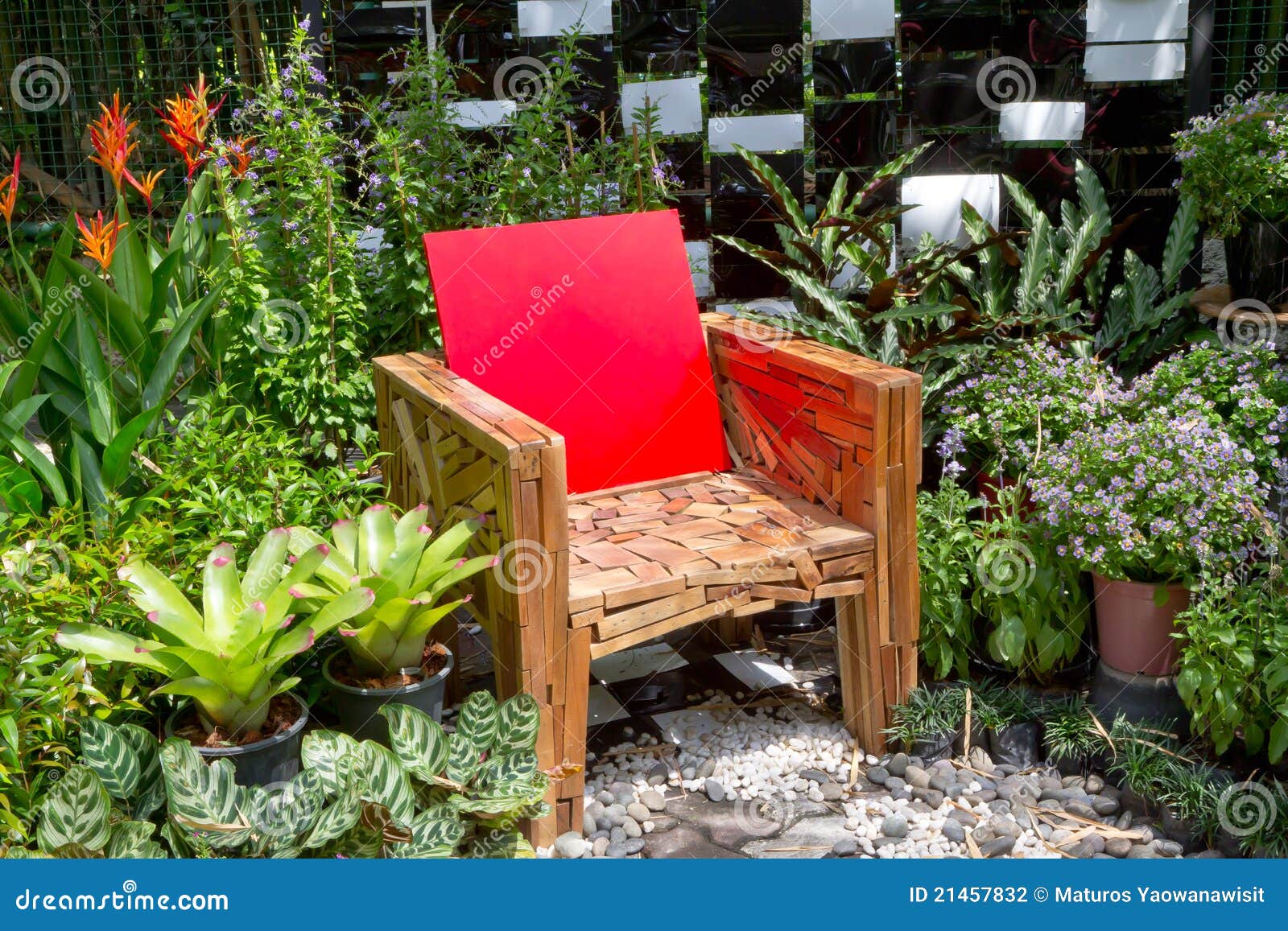 Chair and garden stock photo. Image of lawn, garden, green - 21457832