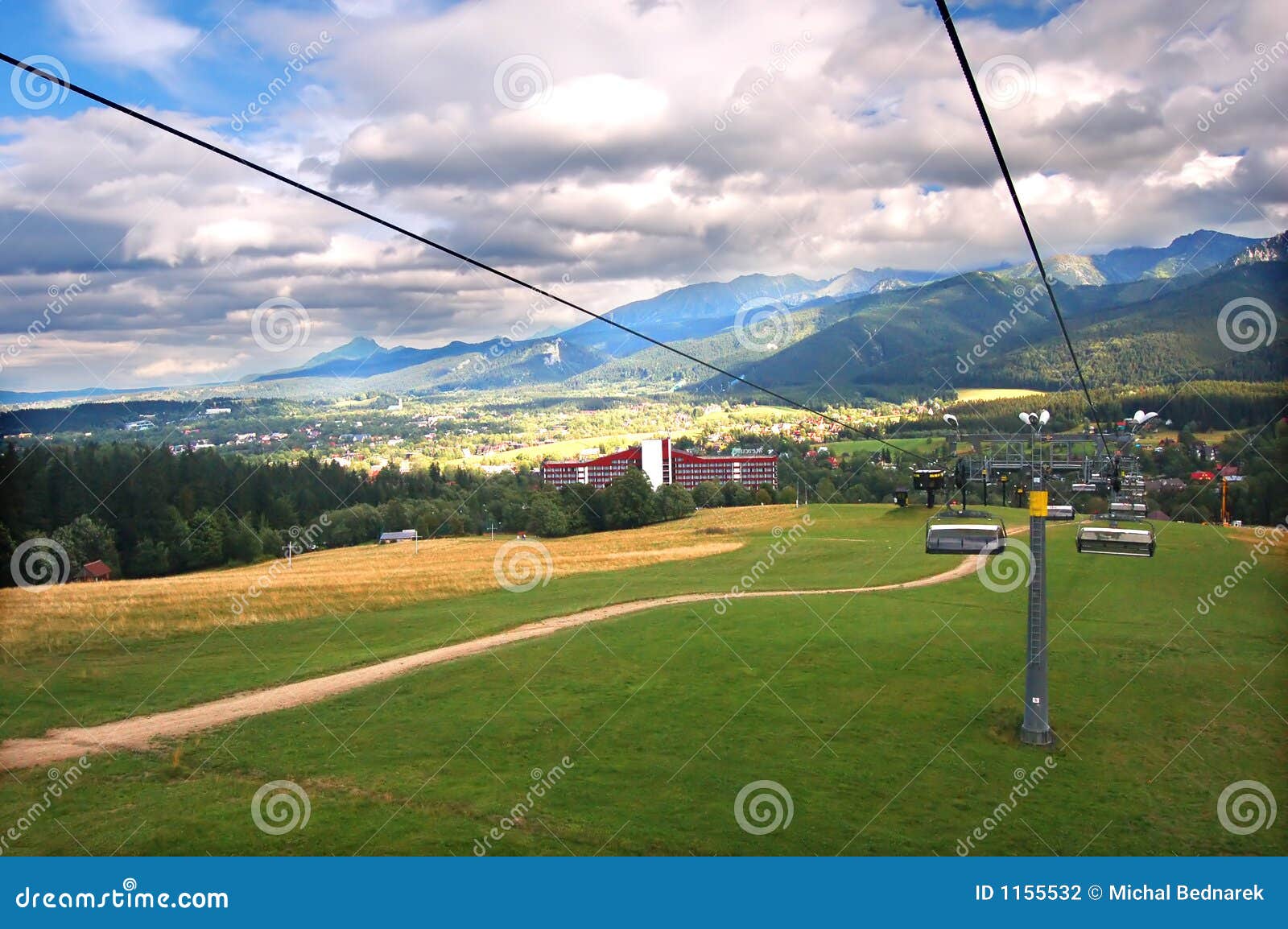 A chairlift stock photo. Image of autumn, high, fall 1155532