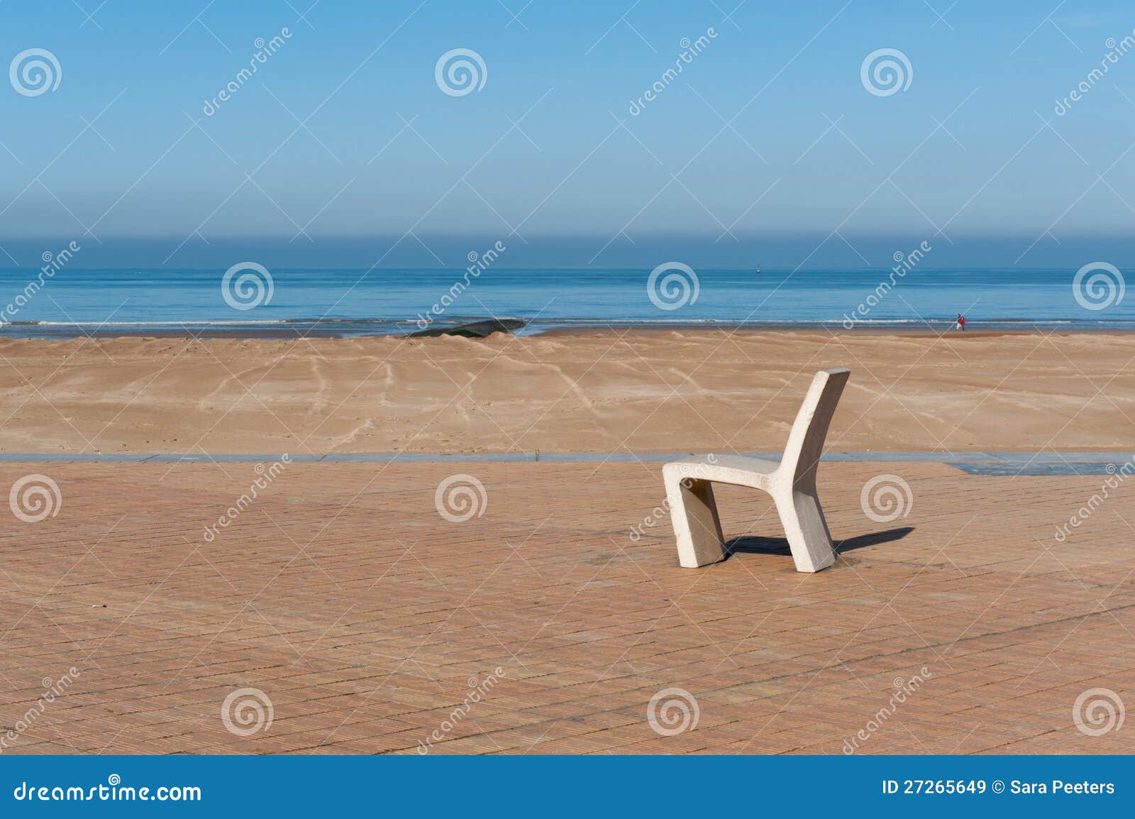 Chair near the beach stock image. Image of stone, water - 27265649