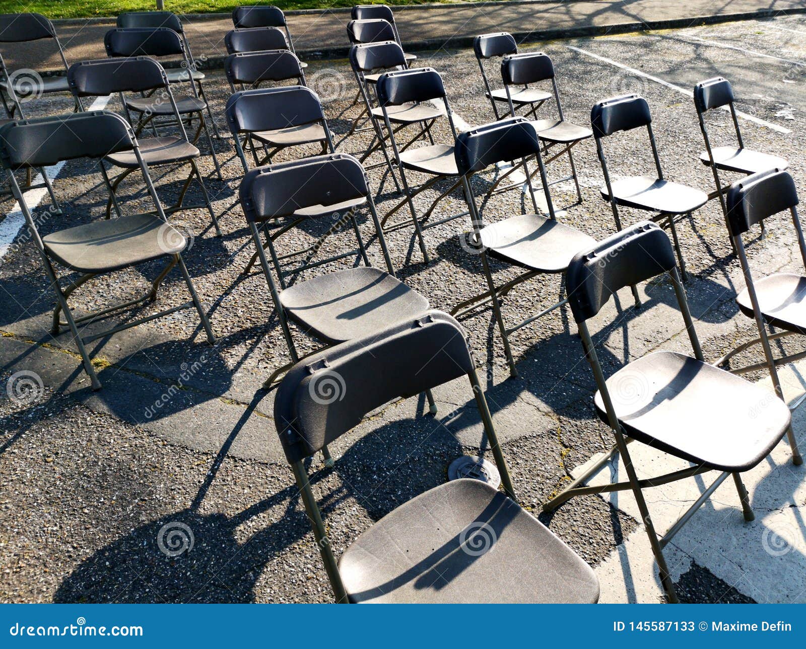Chair on outside event stock image. Image of empty, chair 145587133
