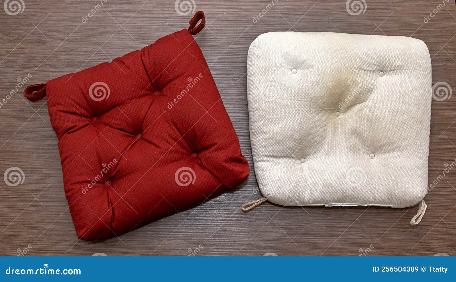 Chair pillows on table stock image. Image of chair, pillow 256504389