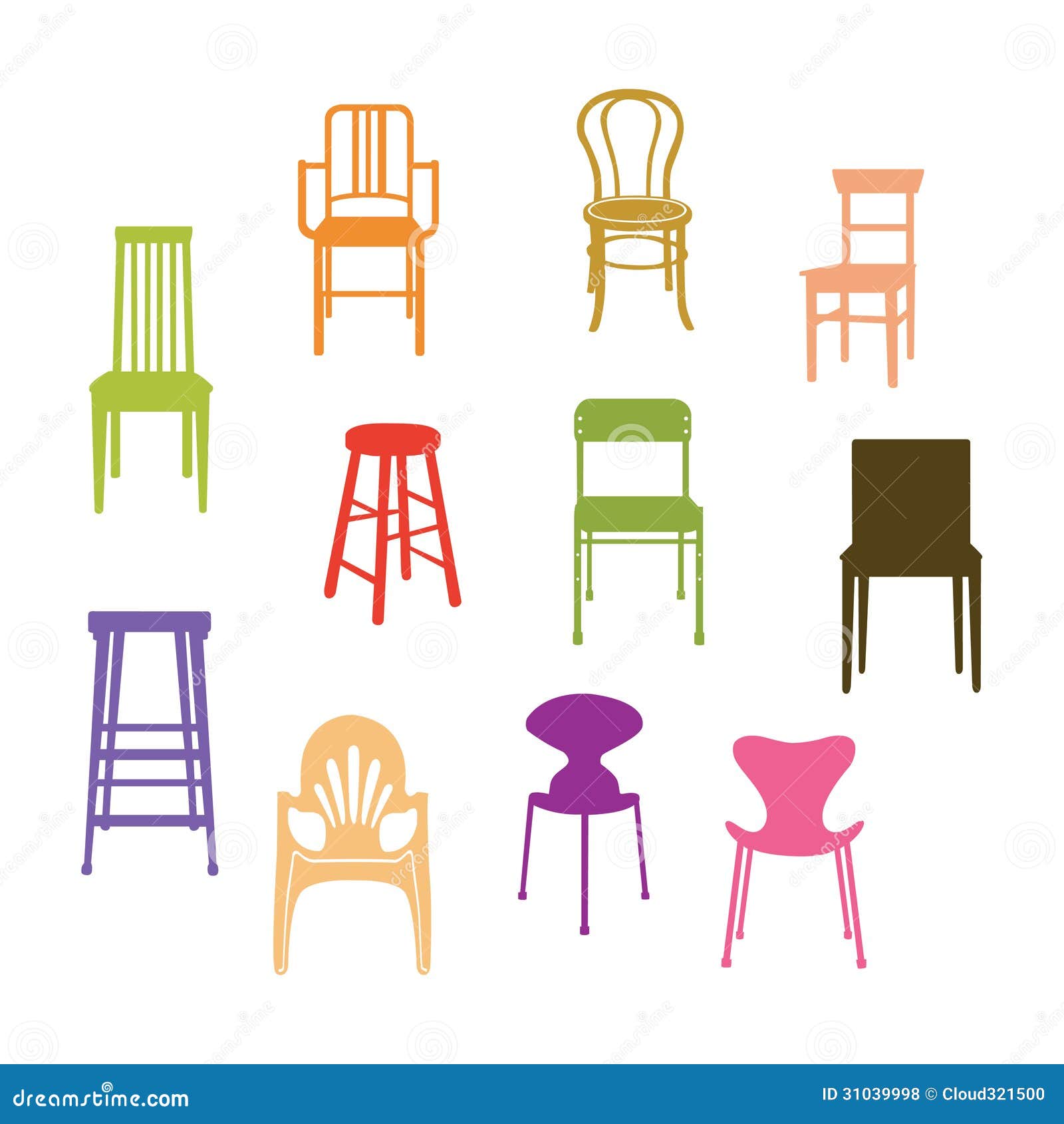 Chair Set Royalty Free Stock Photos - Image: 31039998