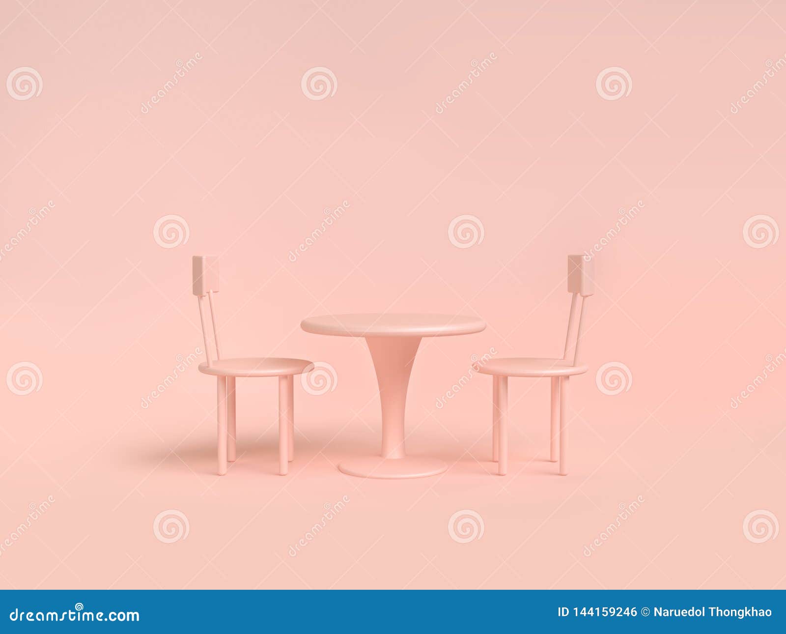 Pink Table Abstract