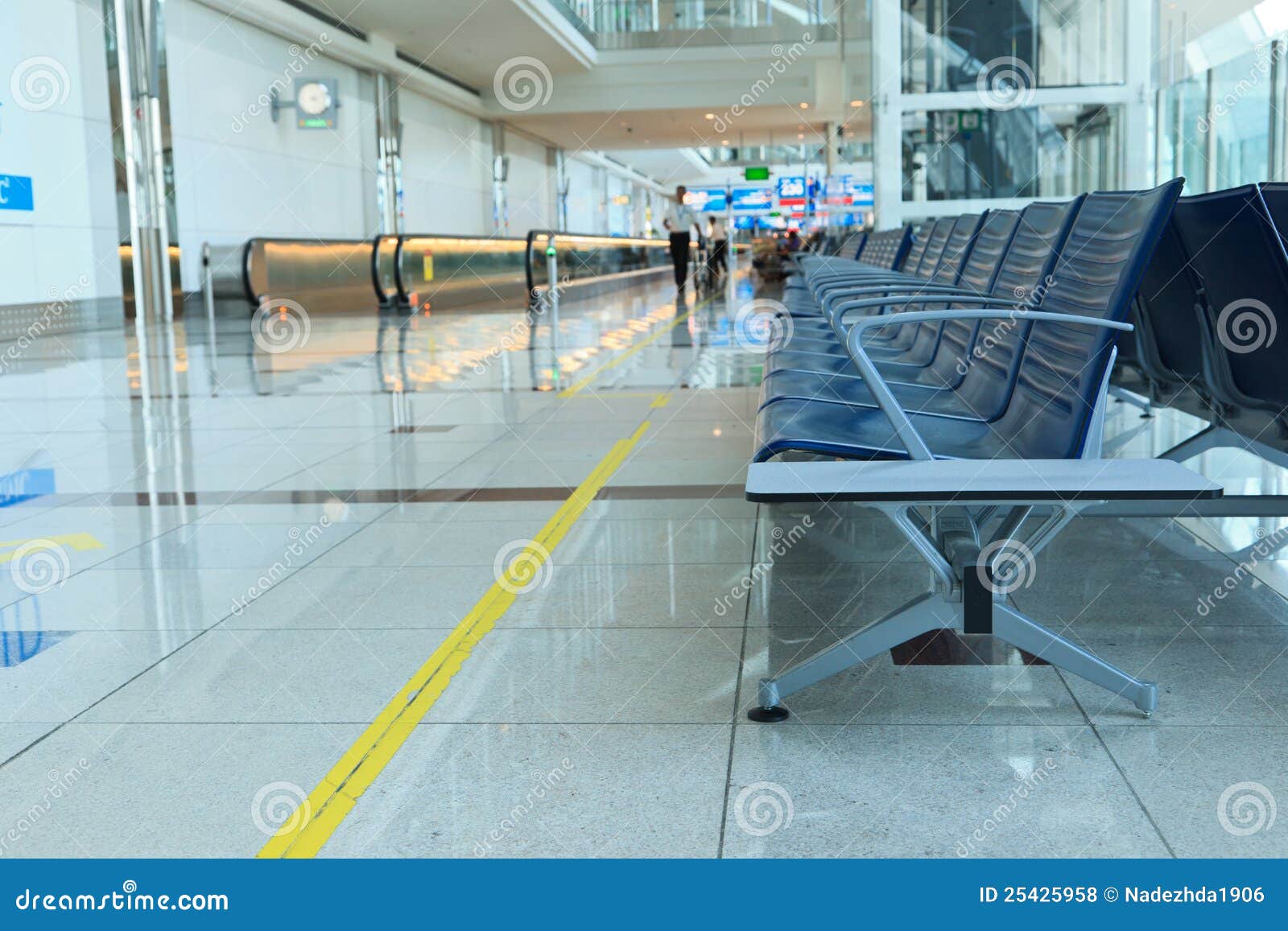 Chairs in Airport Boarding Area Stock Photo Image of airplane, design