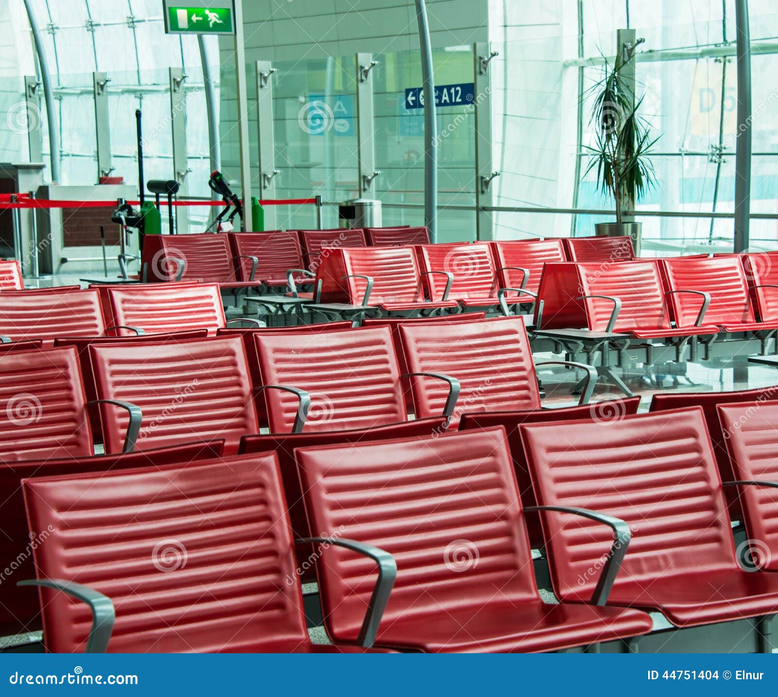Chairs in the airport stock photo. Image of flight, boarding 44751404