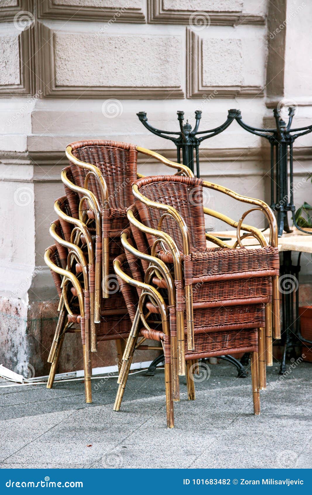 chairs arranged in a pile stock photo image of strand 101683482