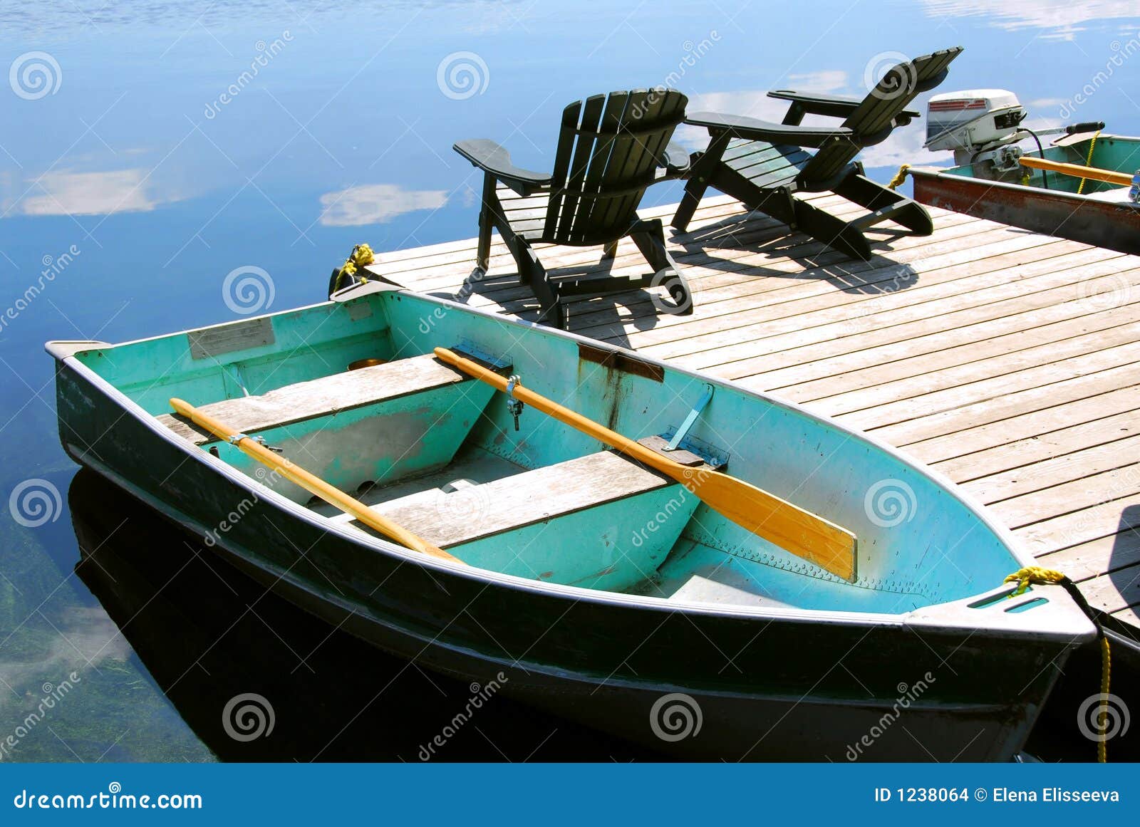 Chairs boat dock stock photo. Image of docked, leisure 1238064