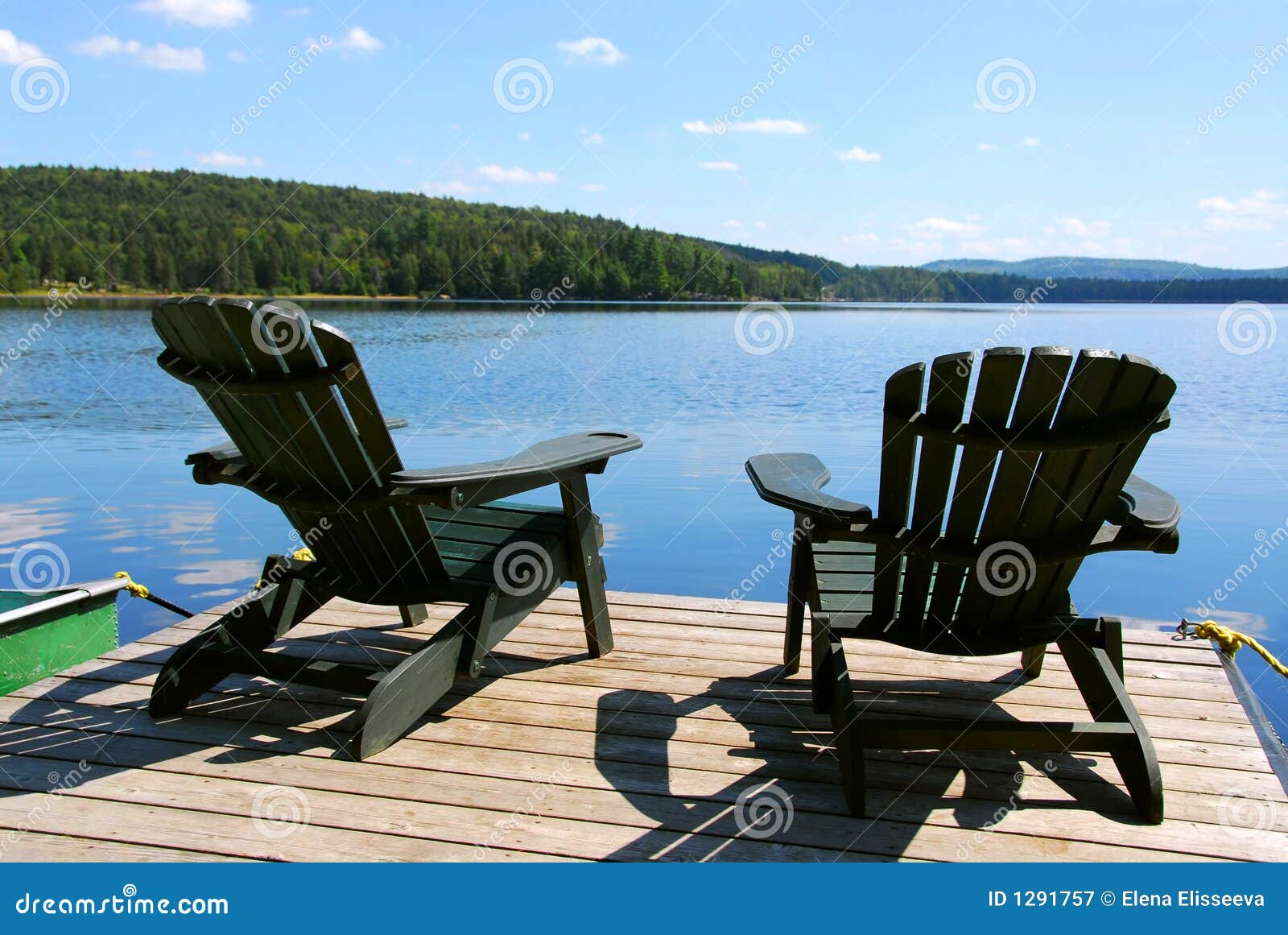 Chairs On Dock Royalty Free Stock Photography - Image: 1291757