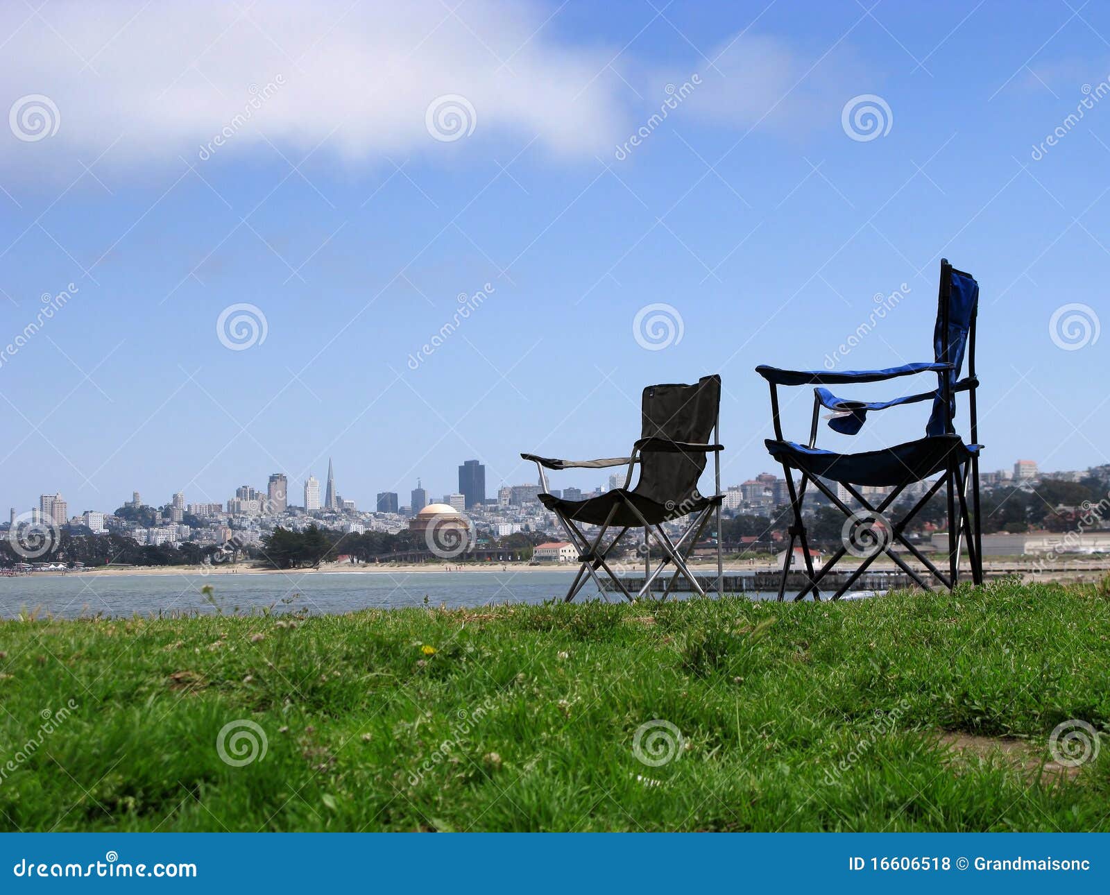 Chairs and San Francisco stock photo. Image of building 16606518