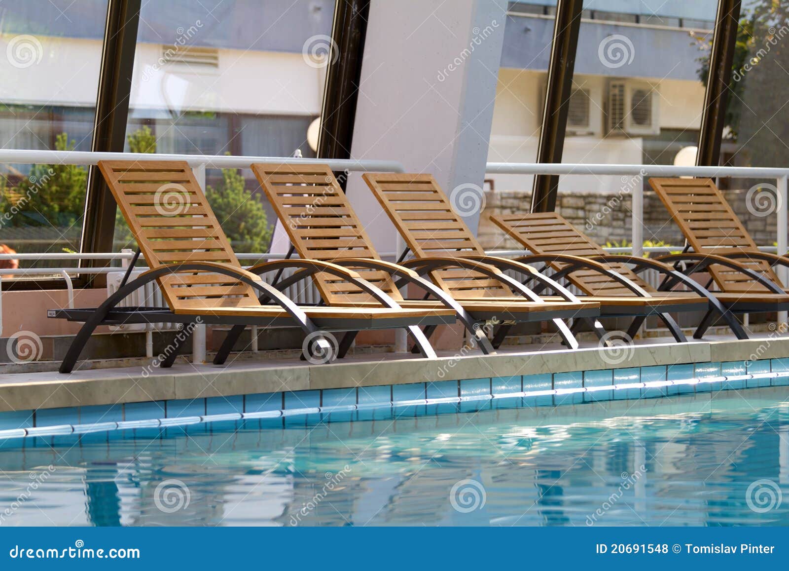 Chairs by the Swimming Pool Stock Photo Image of scene, ocean 20691548
