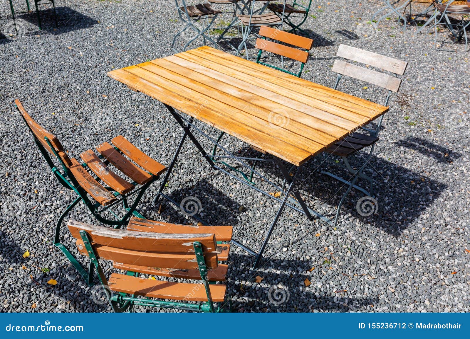 Chairs and Table of an Outdoor Restaurant Stock Photo Image of chairs