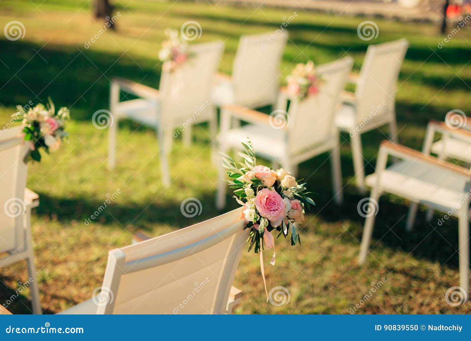 Chairs for Wedding Ceremony Stock Photo Image of chair, beach 90839550