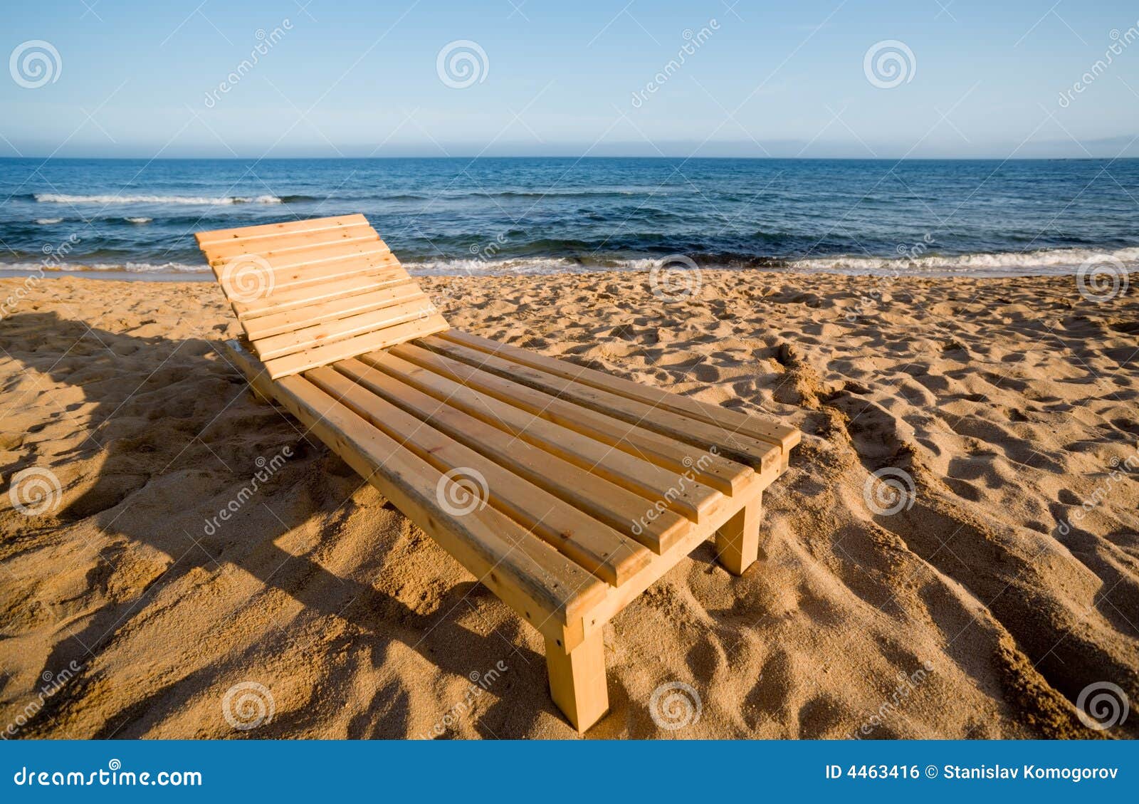 Chaise lounge & beach stock photo. Image of enjoyment 4463416