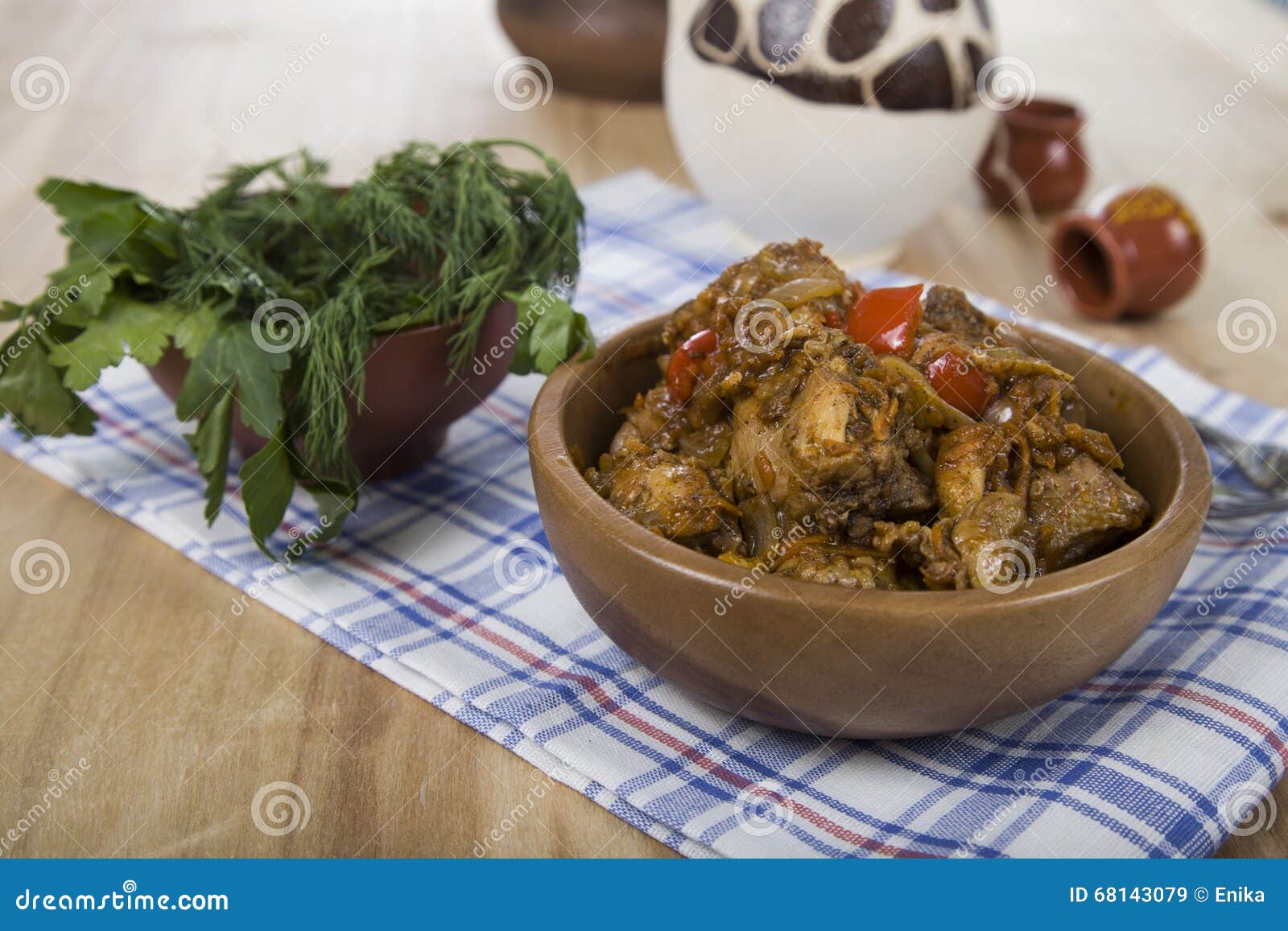 Chakhokhbili - Stew Bird, Widespread in the Caucasus. Stock Image ...