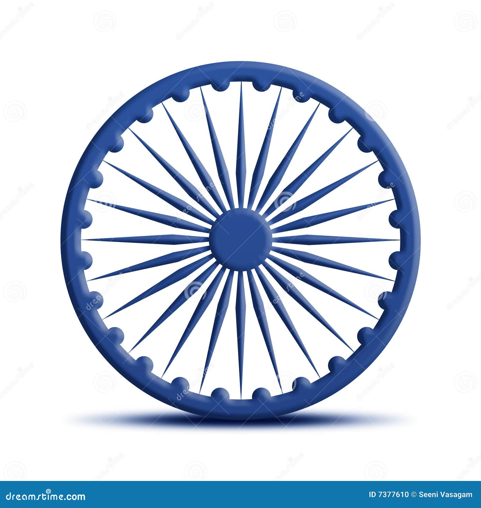 Chakra d'ashoka illustration stock. Illustration du lion 7377610