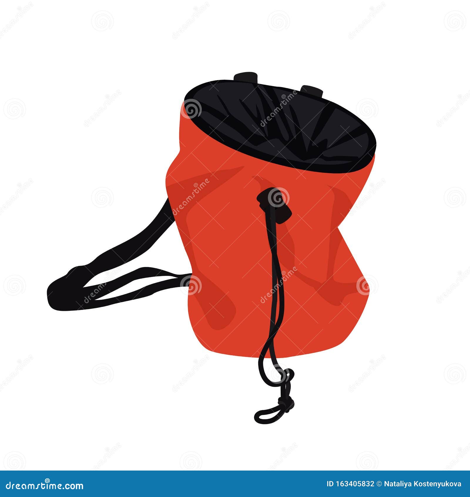 Chalk Bag For Rock Climbing Stock Vector Illustration of bouldering