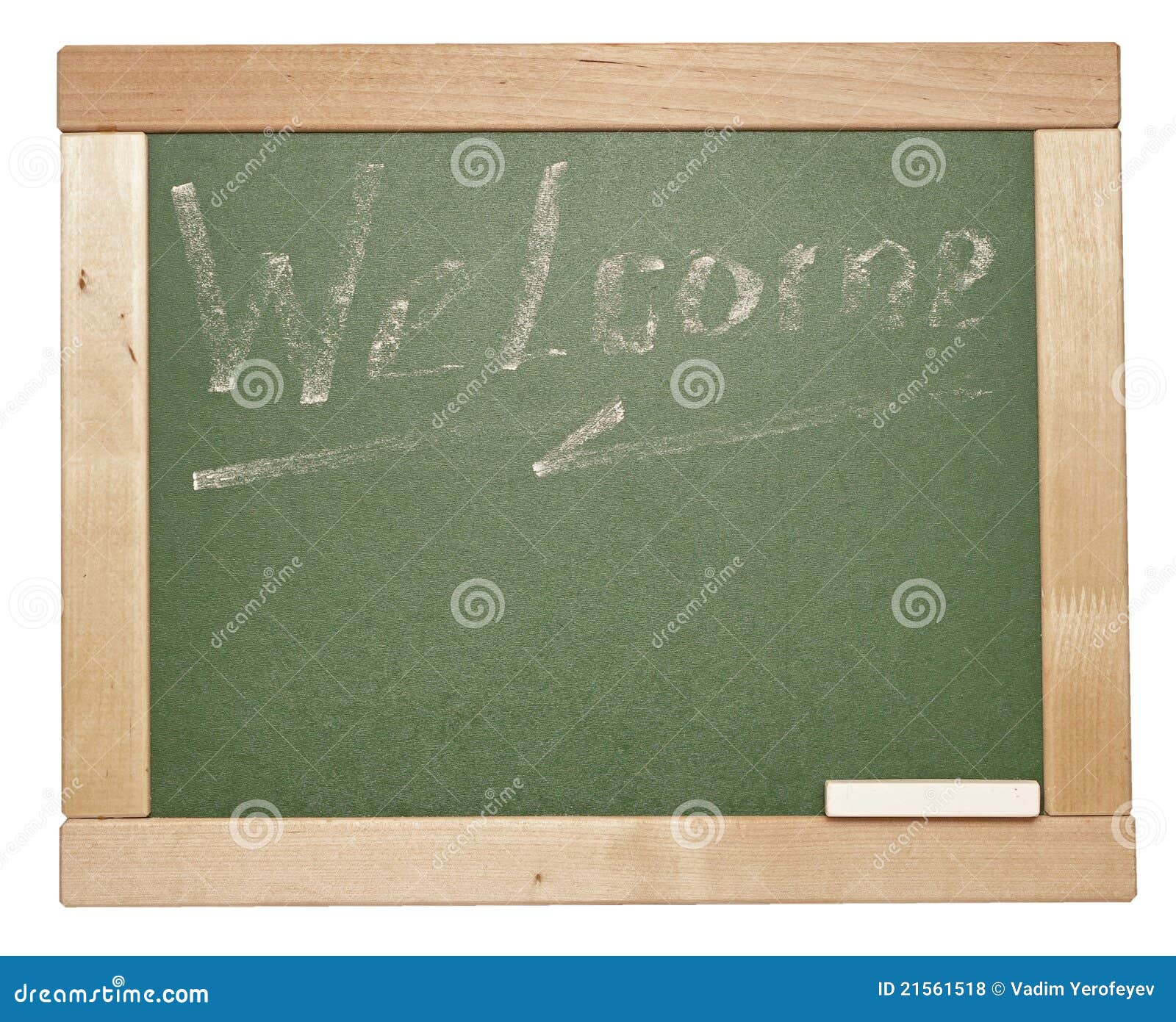 Chalk on a blackboard stock photo. Image of greeting 21561518
