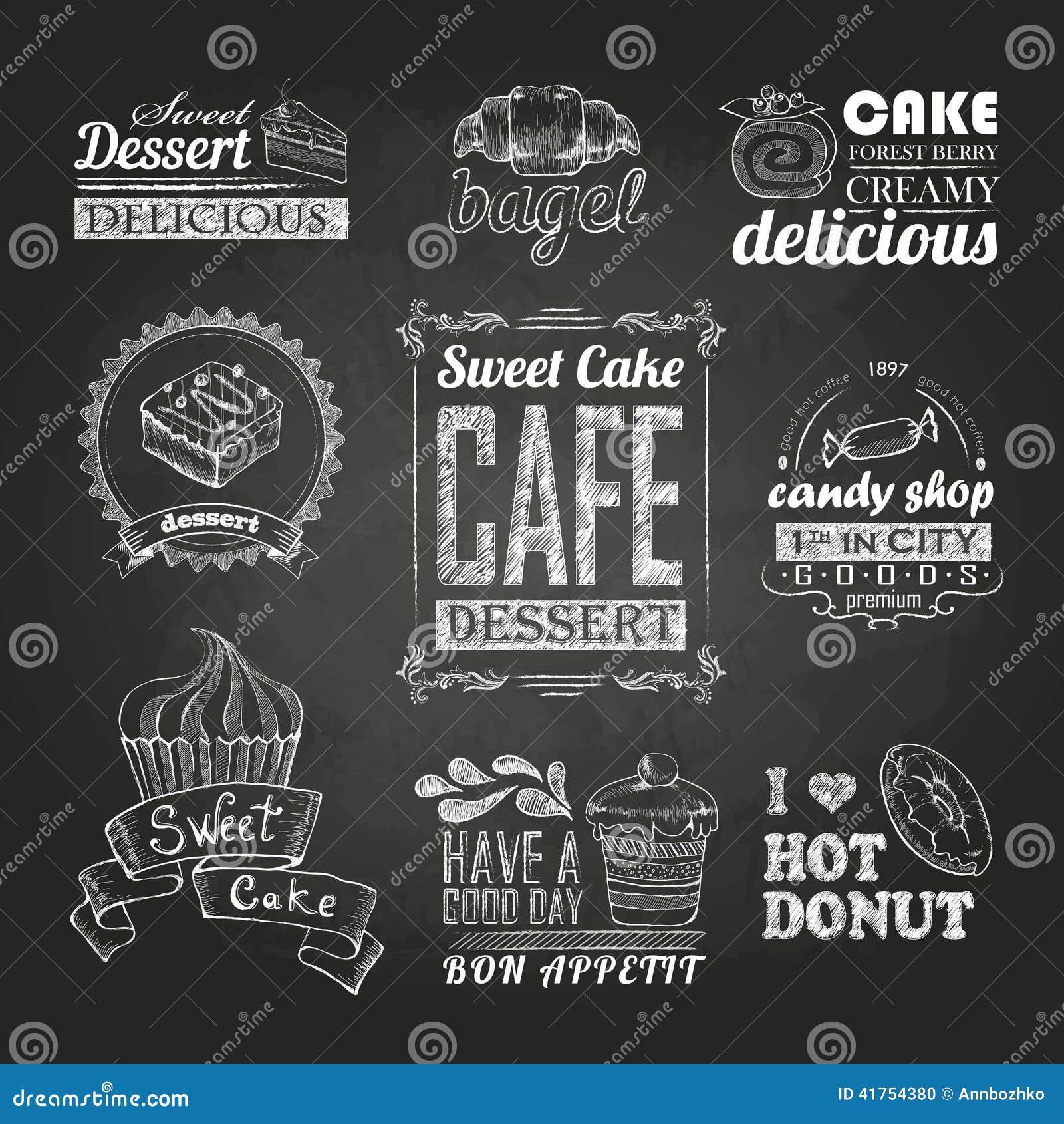 Chalk Drawing Cake Stock Illustrations 1,385 Chalk Drawing Cake Stock