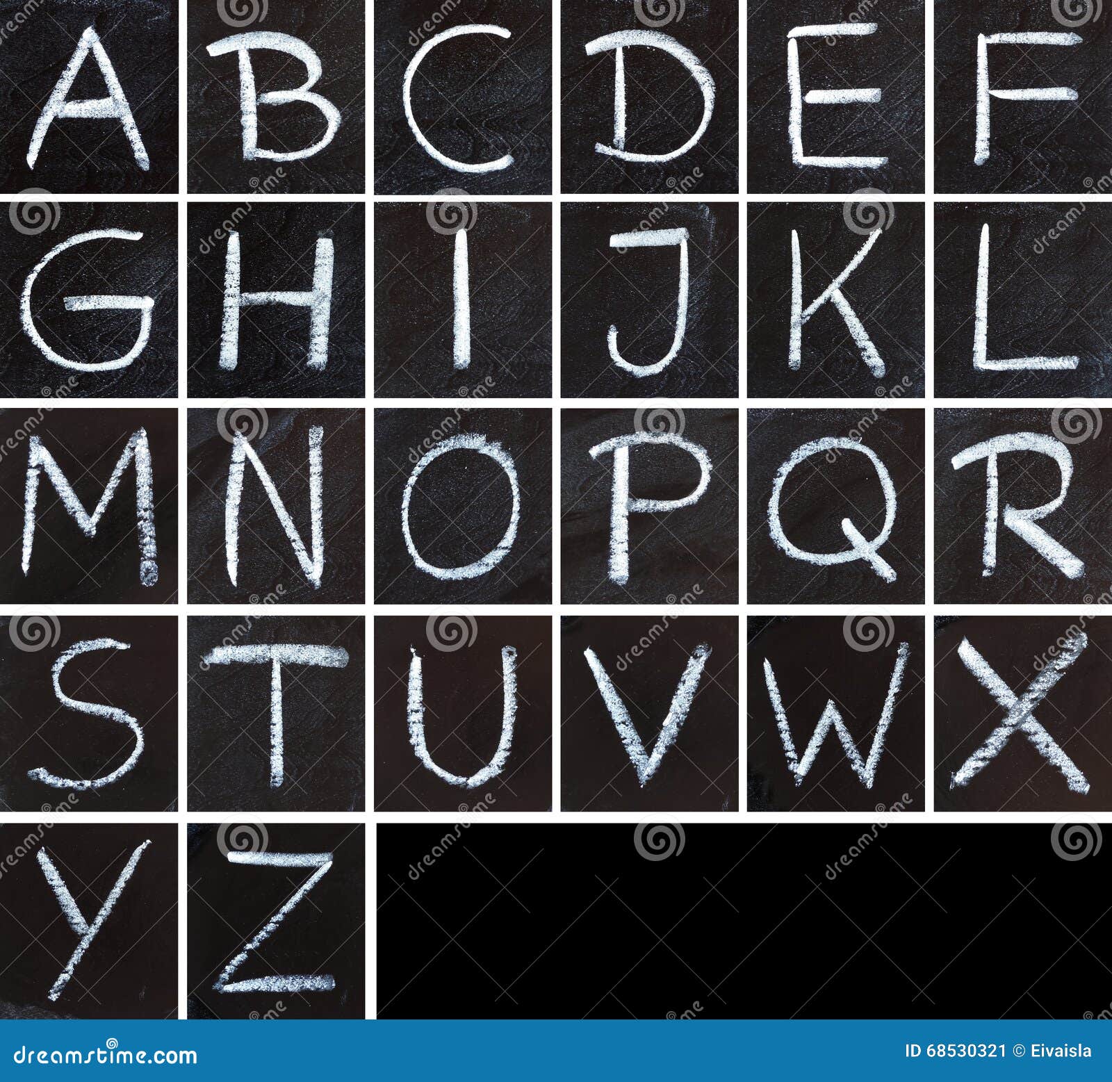 Chalk calligraphy alphabet stock illustration. Illustration of