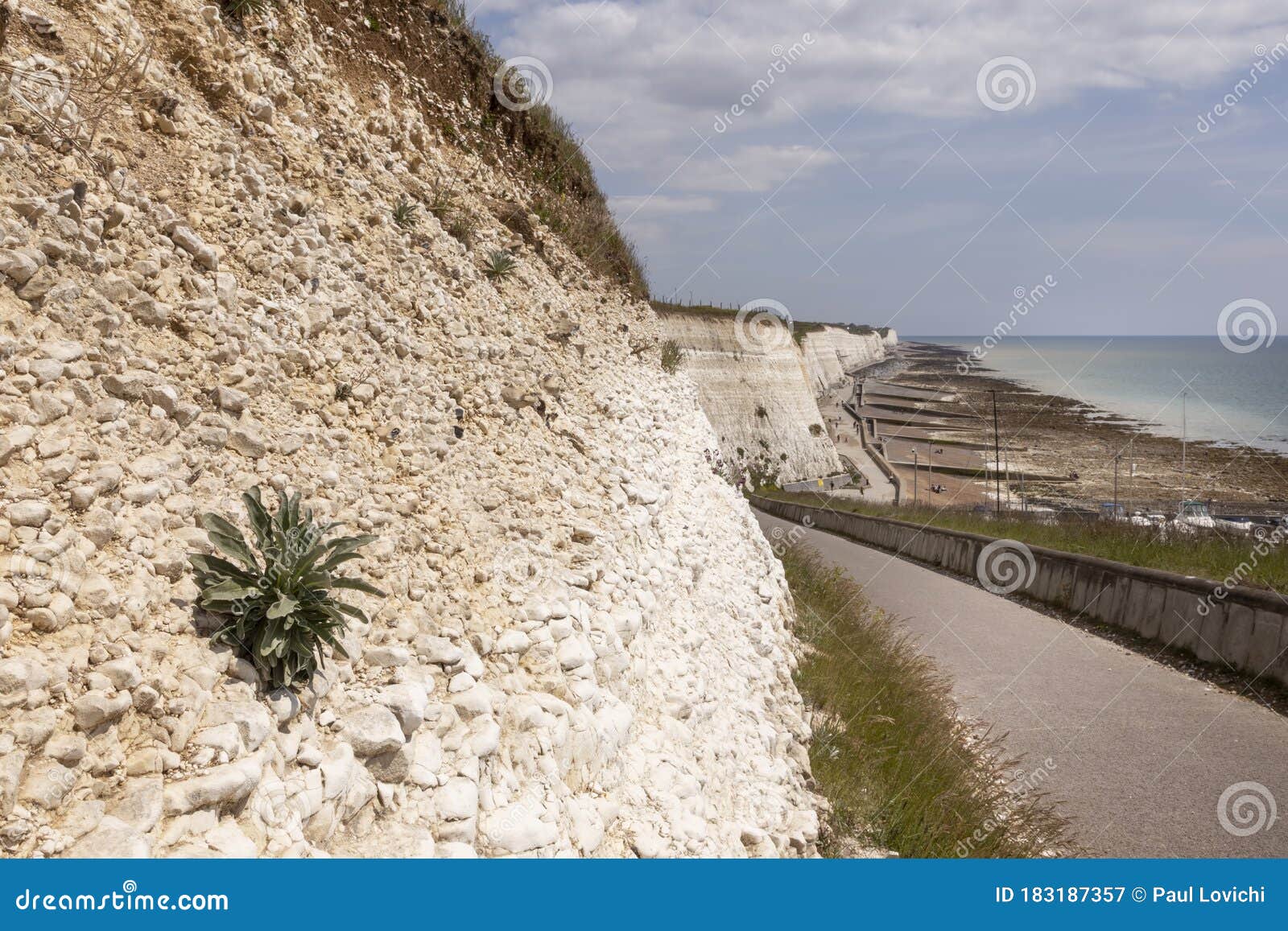 Chalk Cliffs at Brighton Seafront Stock Image Image of beach, shore