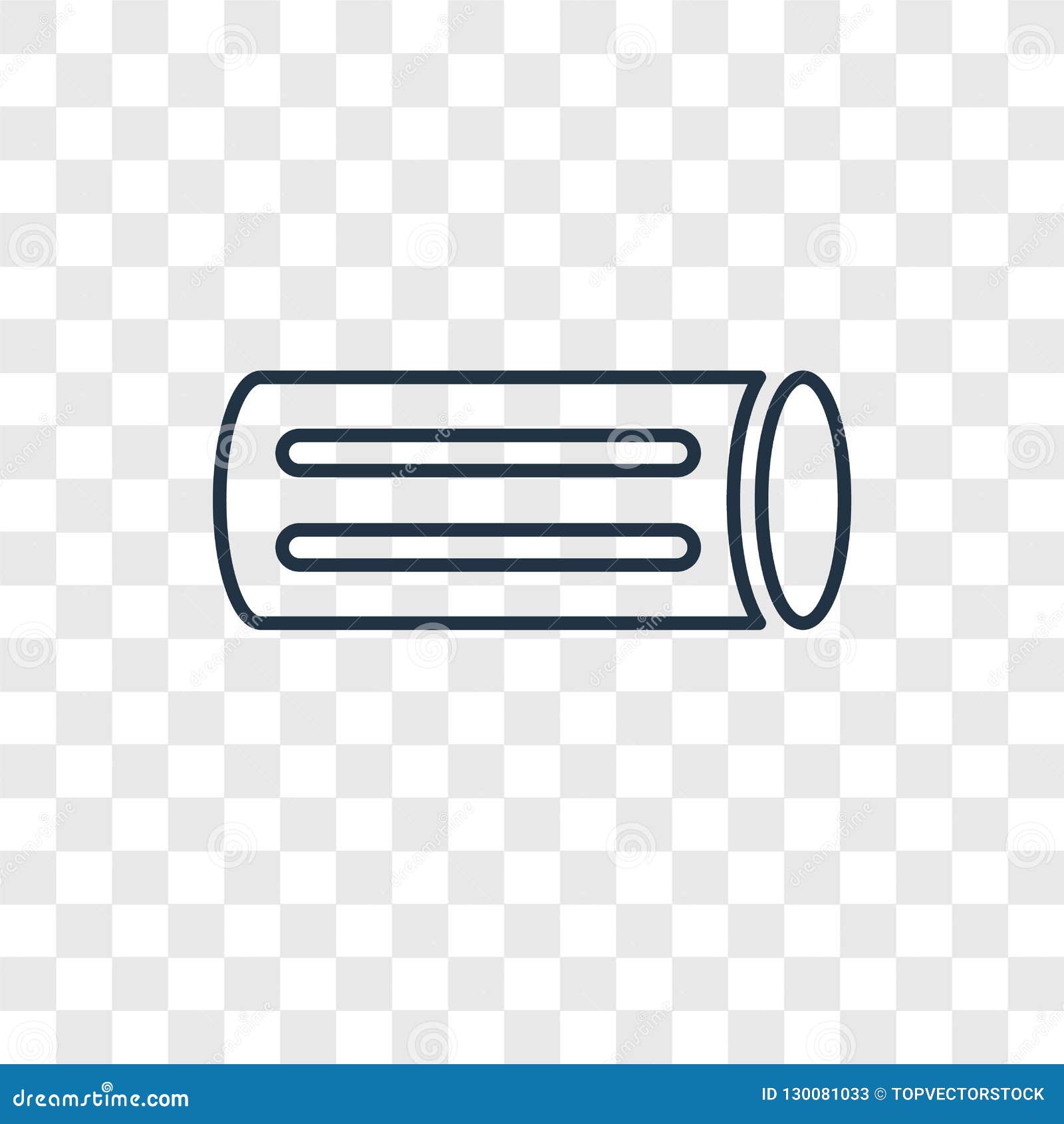 Chalk Concept Vector Linear Icon Isolated On Transparent Background