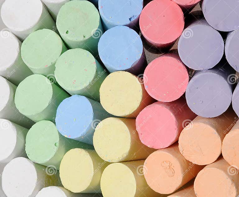 Chalk crayons stock photo. Image of paint, colours, graphic 28849562