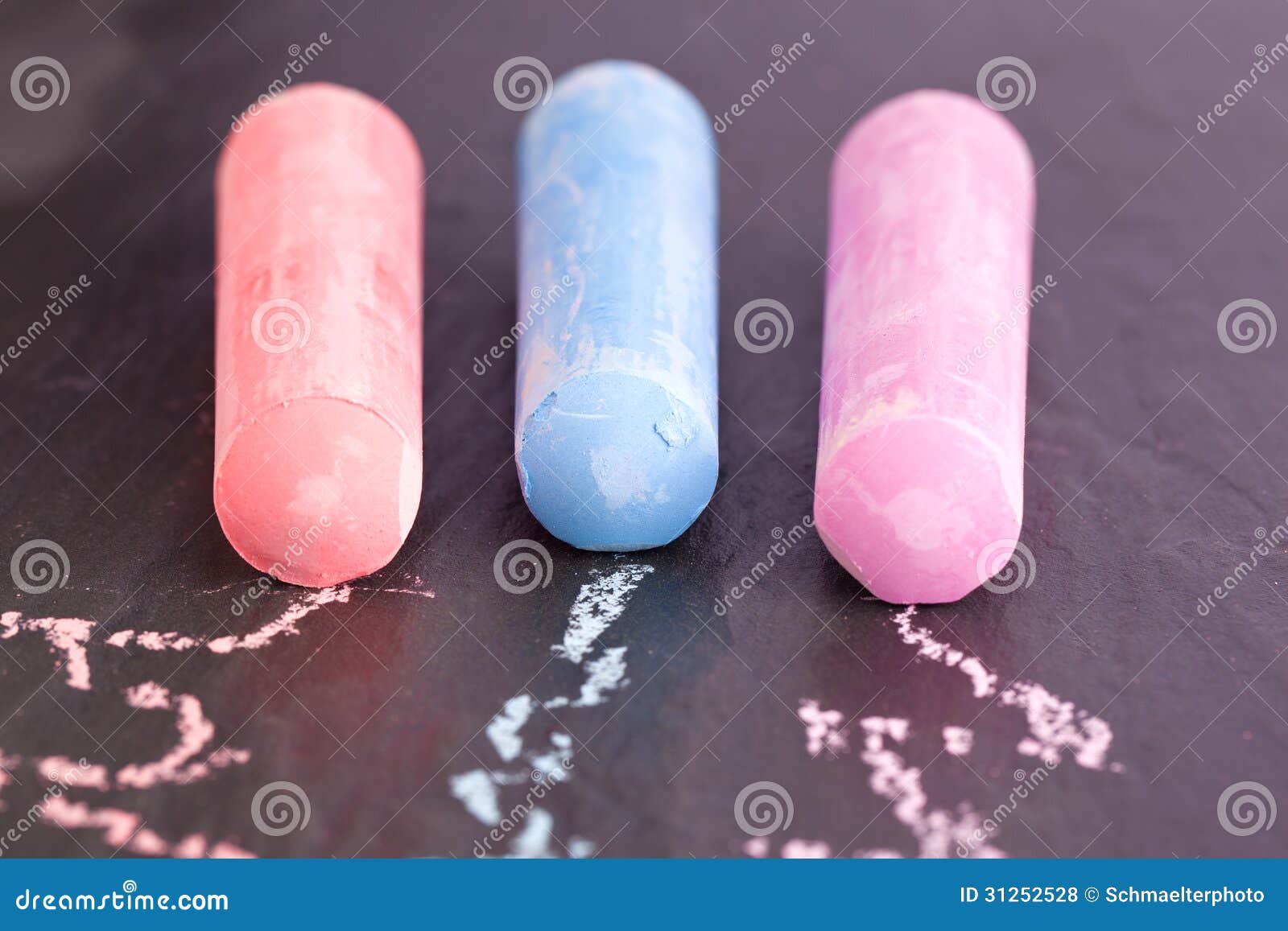 Chalk Drawing on a Blackboard Stock Photo Image of isolated, child