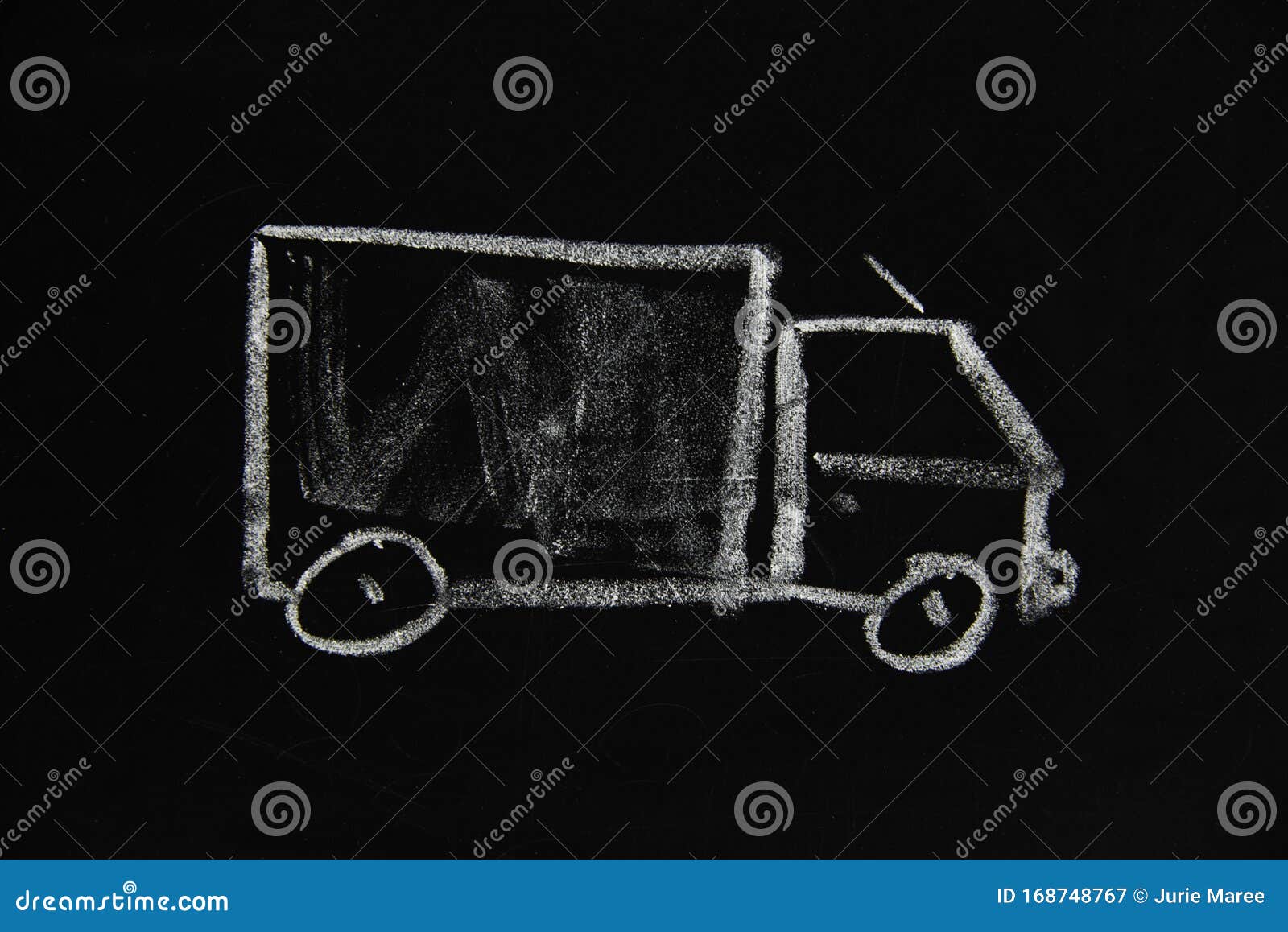 A Simple Sketch of a Truck. Stock Image Image of freight, simple